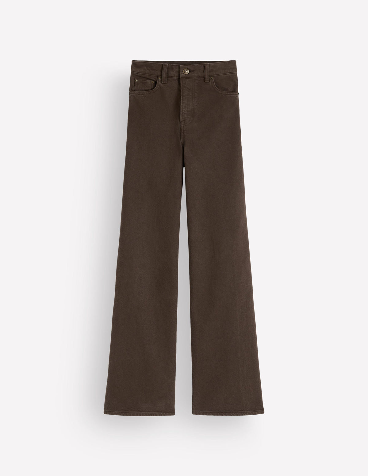 High Rise Wide Leg Jeans-Dark Chocolate - Image 6