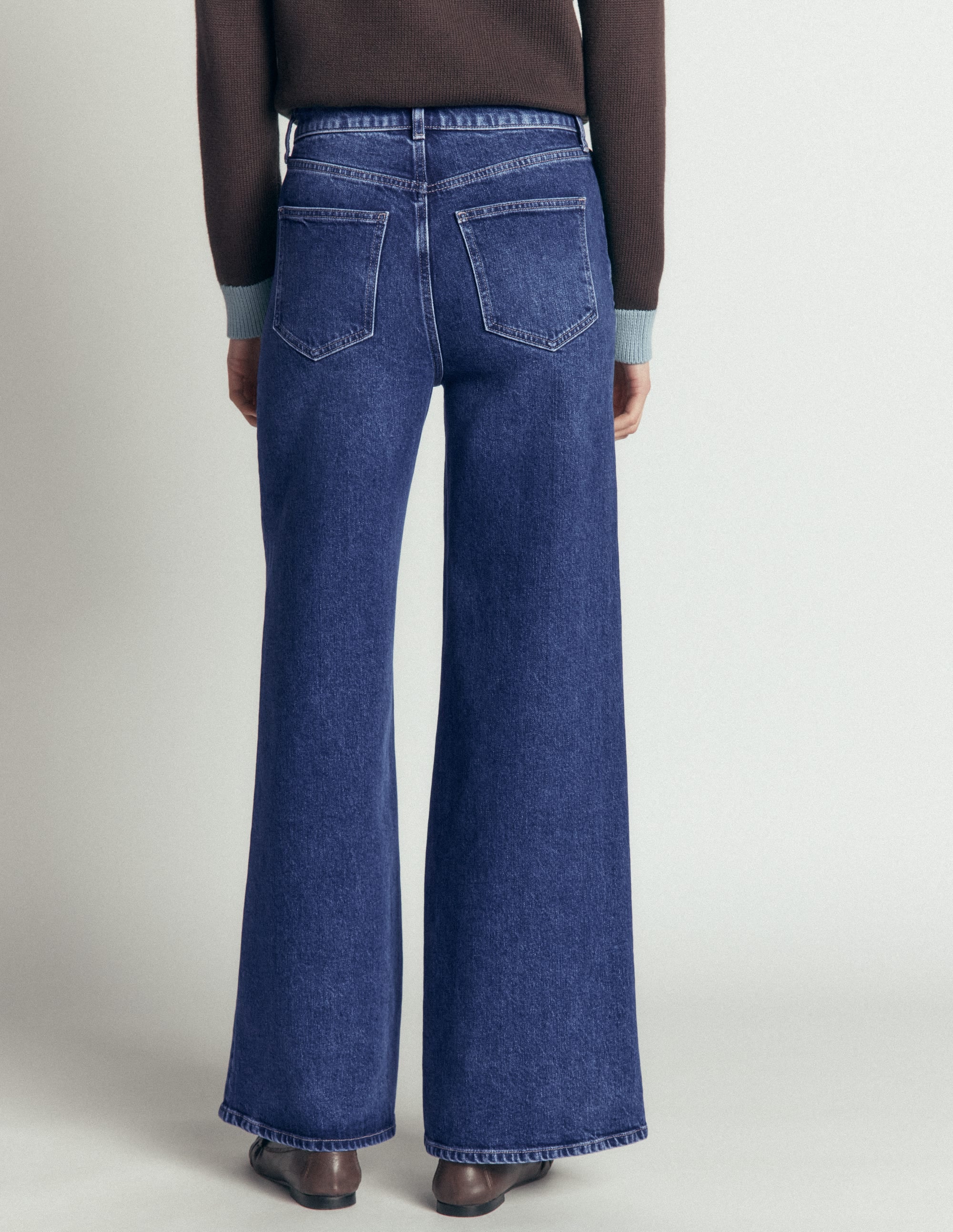 Hoch geschnittene Jeans mit weitem Bein-Medium Vintage - Image 3