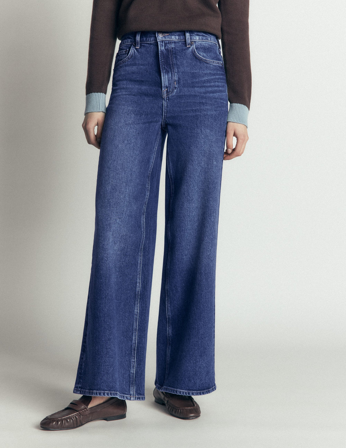 Hoch geschnittene Jeans mit weitem Bein-Medium Vintage - Image 4