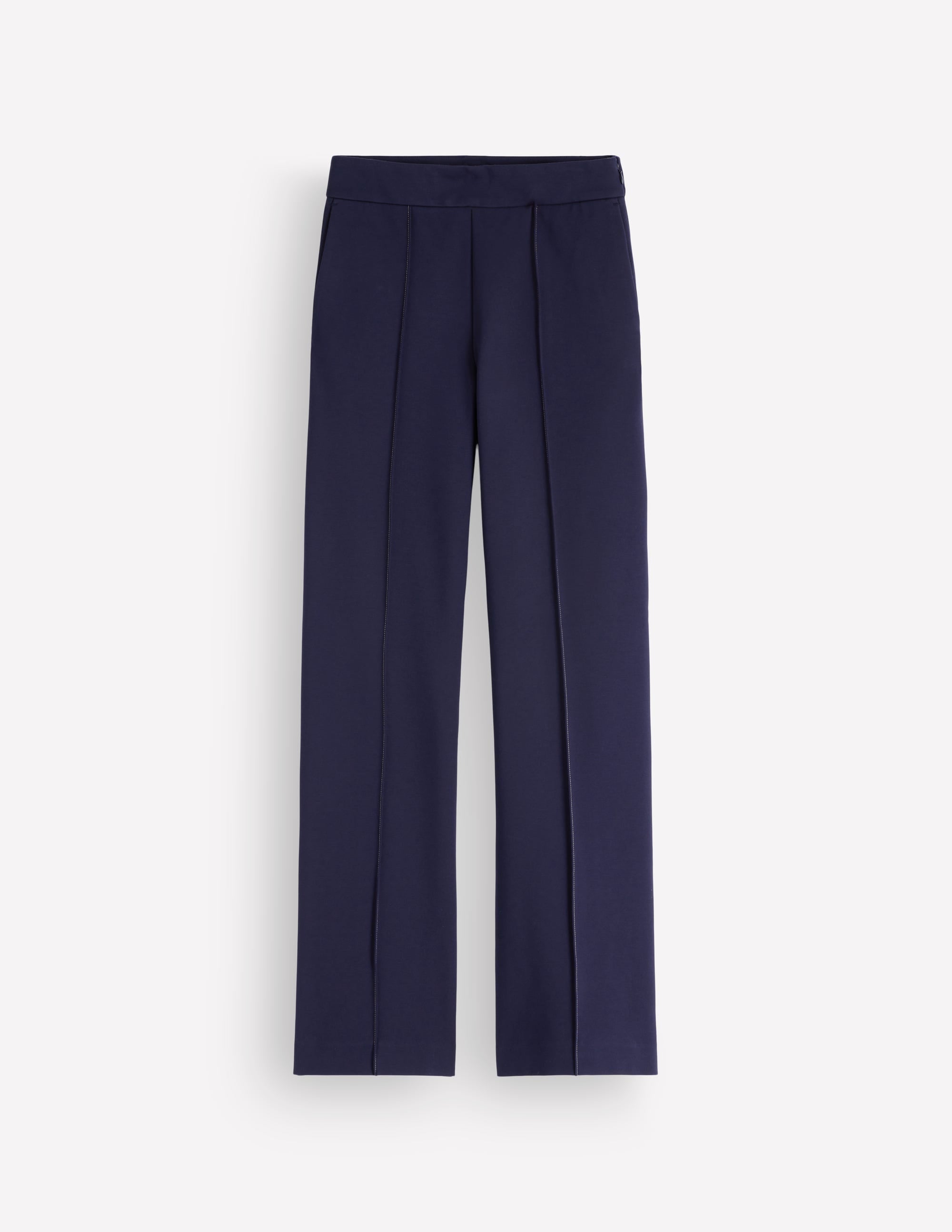 Ponte-Hose mit geradem Bein-Marineblau Kontrastnaht - Image 6