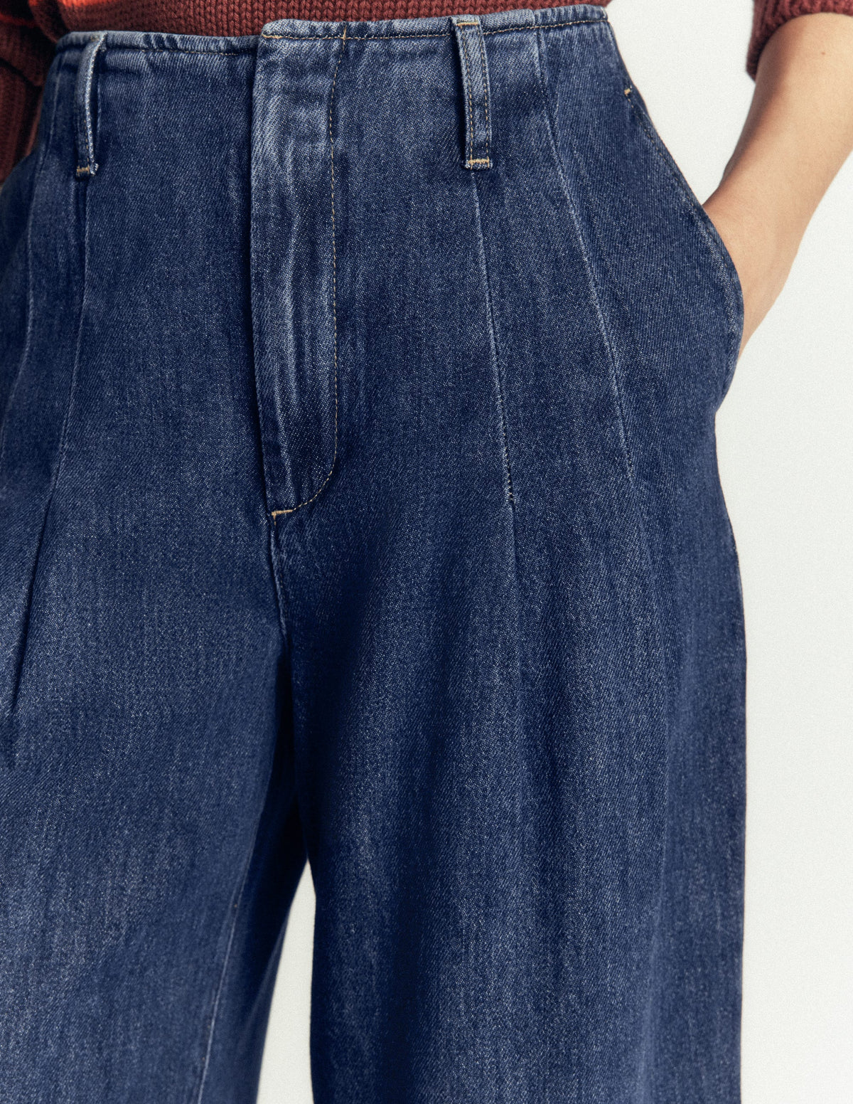 Jean large Mayfair à plis-Vintage moyen - Image 2