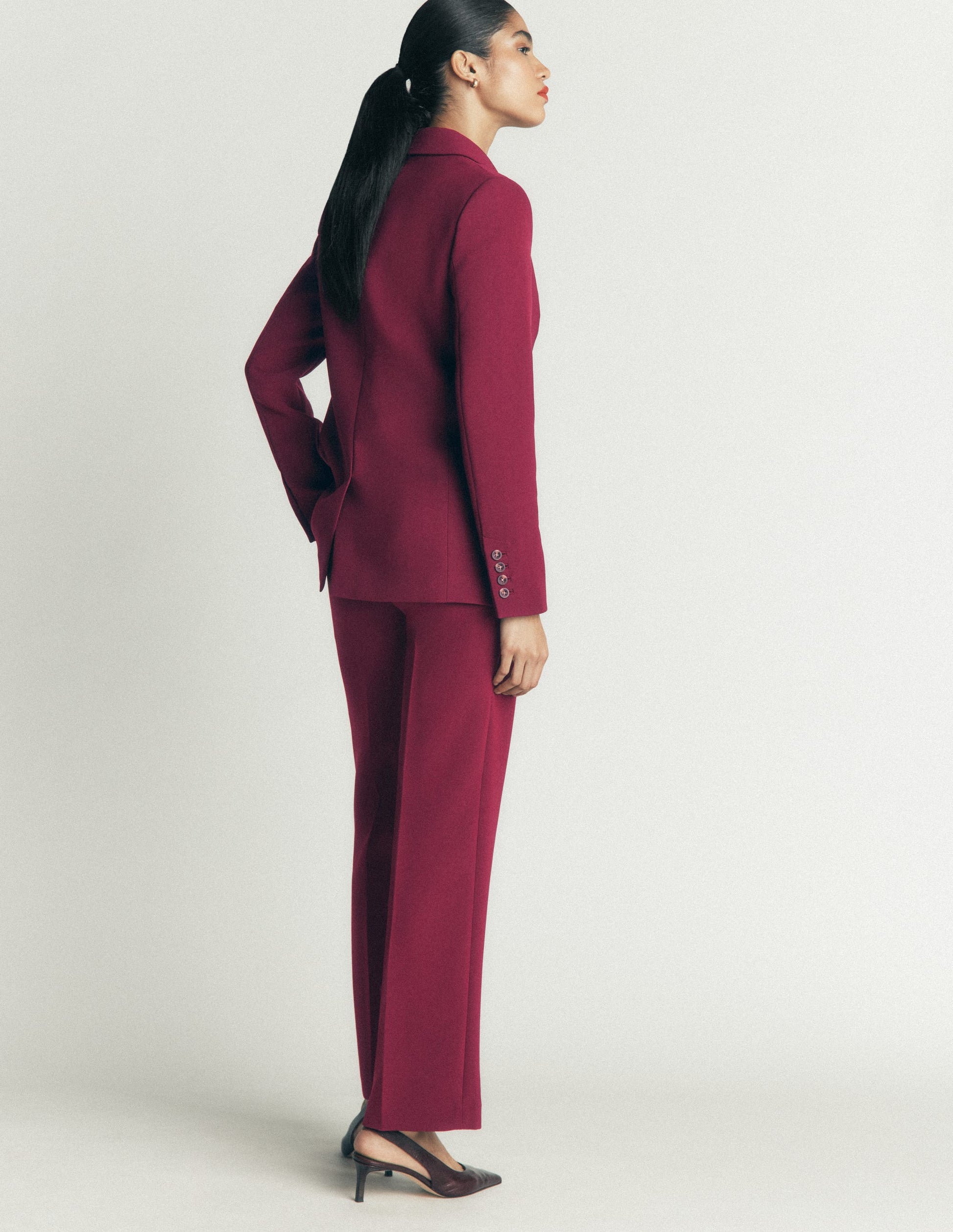 Pantalon ajusté Fitzrovia-Glycine profond-5
