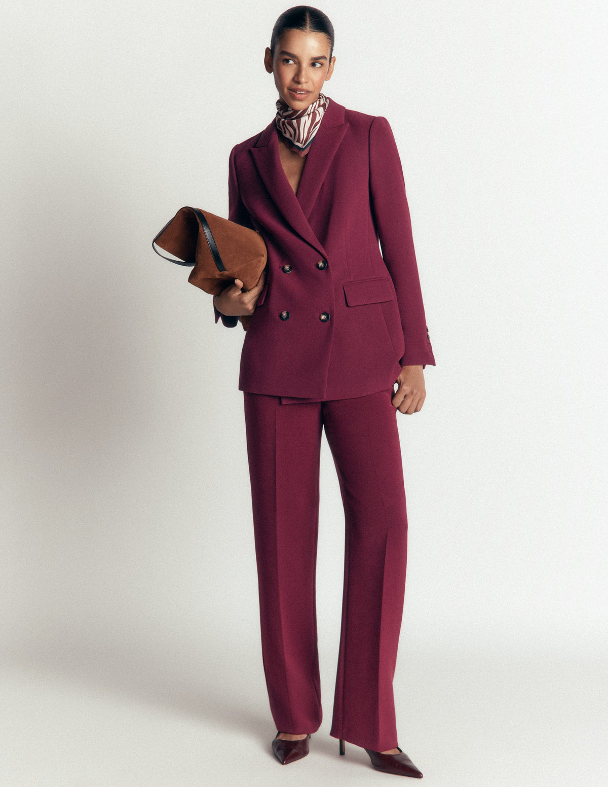 Pantalon ajusté Fitzrovia-Glycine profond-6