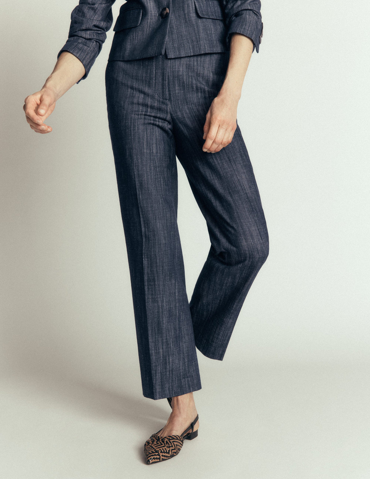 Canonbury 7/8-Twillhose-Indigo-6