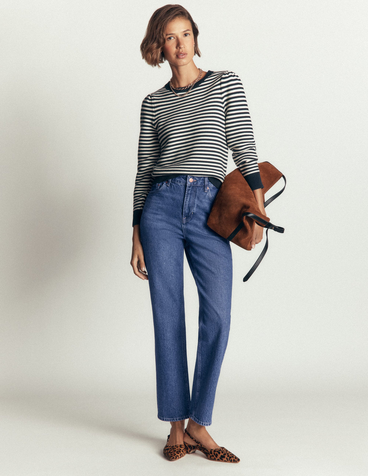 Jeans mit hohem Bund und geradem Bein-Medium Vintage - Image 1