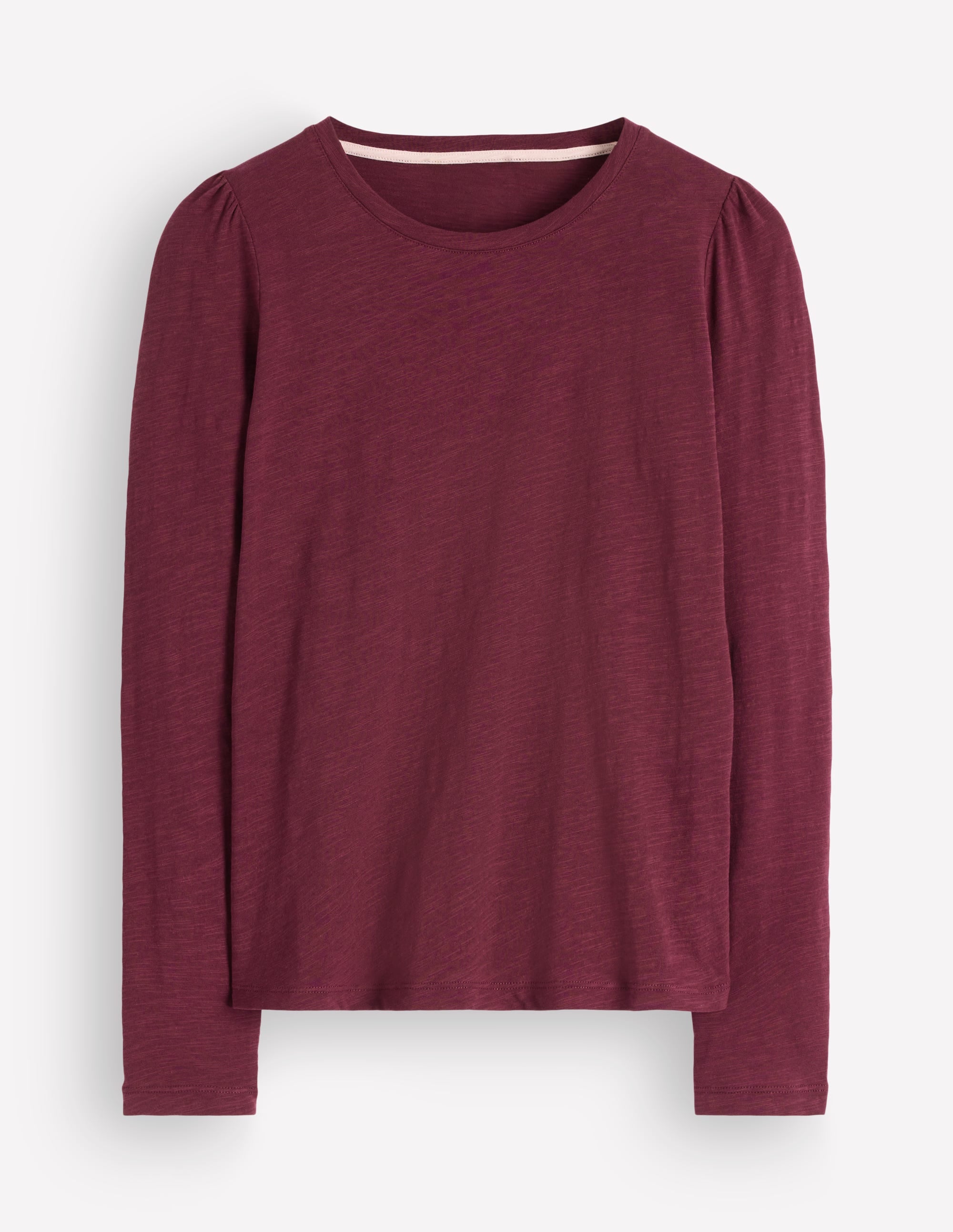 Cotton Crew Long Sleeve Top-Maroon Banner - Image 6