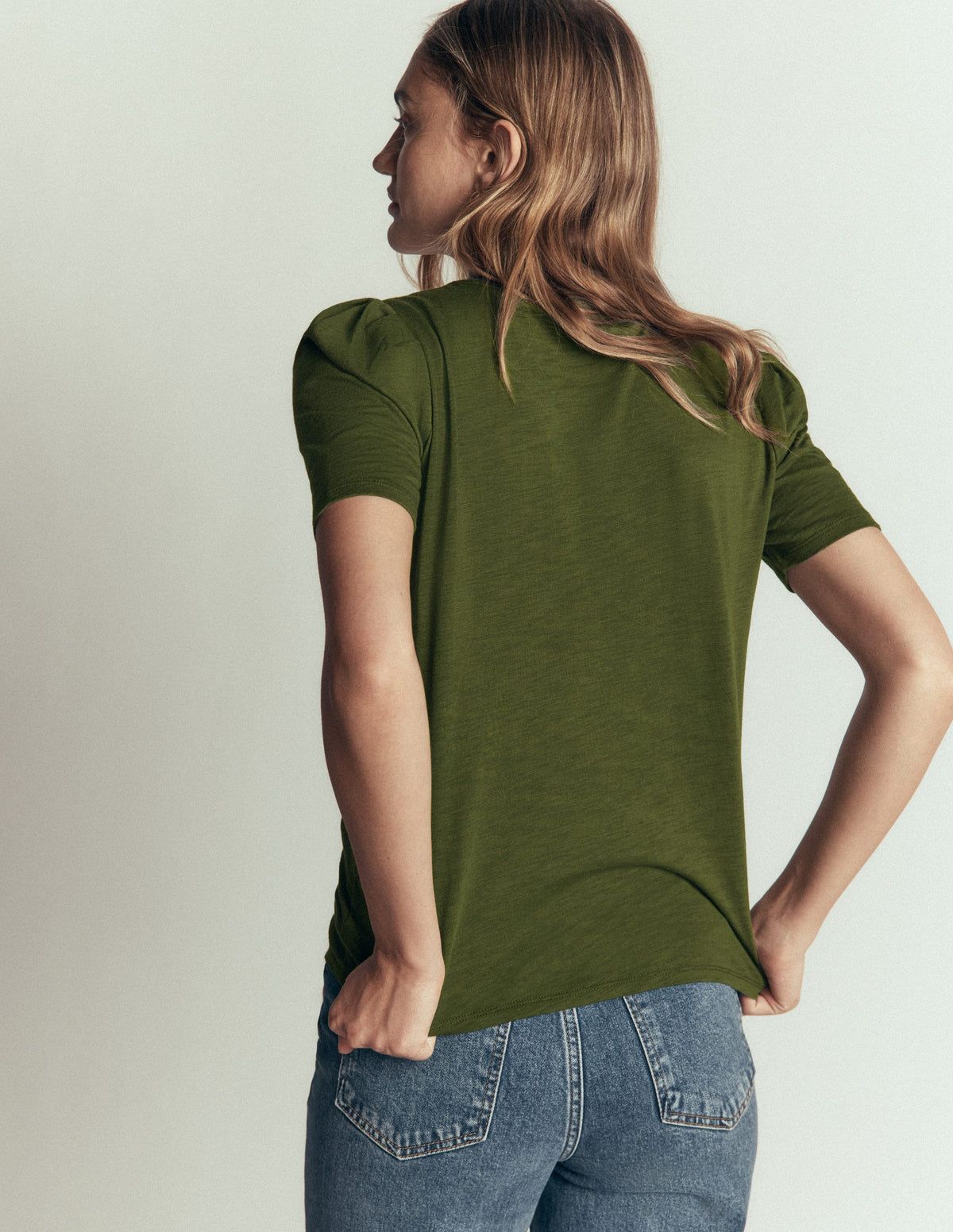 Sophie T-Shirt mit Puffärmeln-Braunschweigisches Grün-3