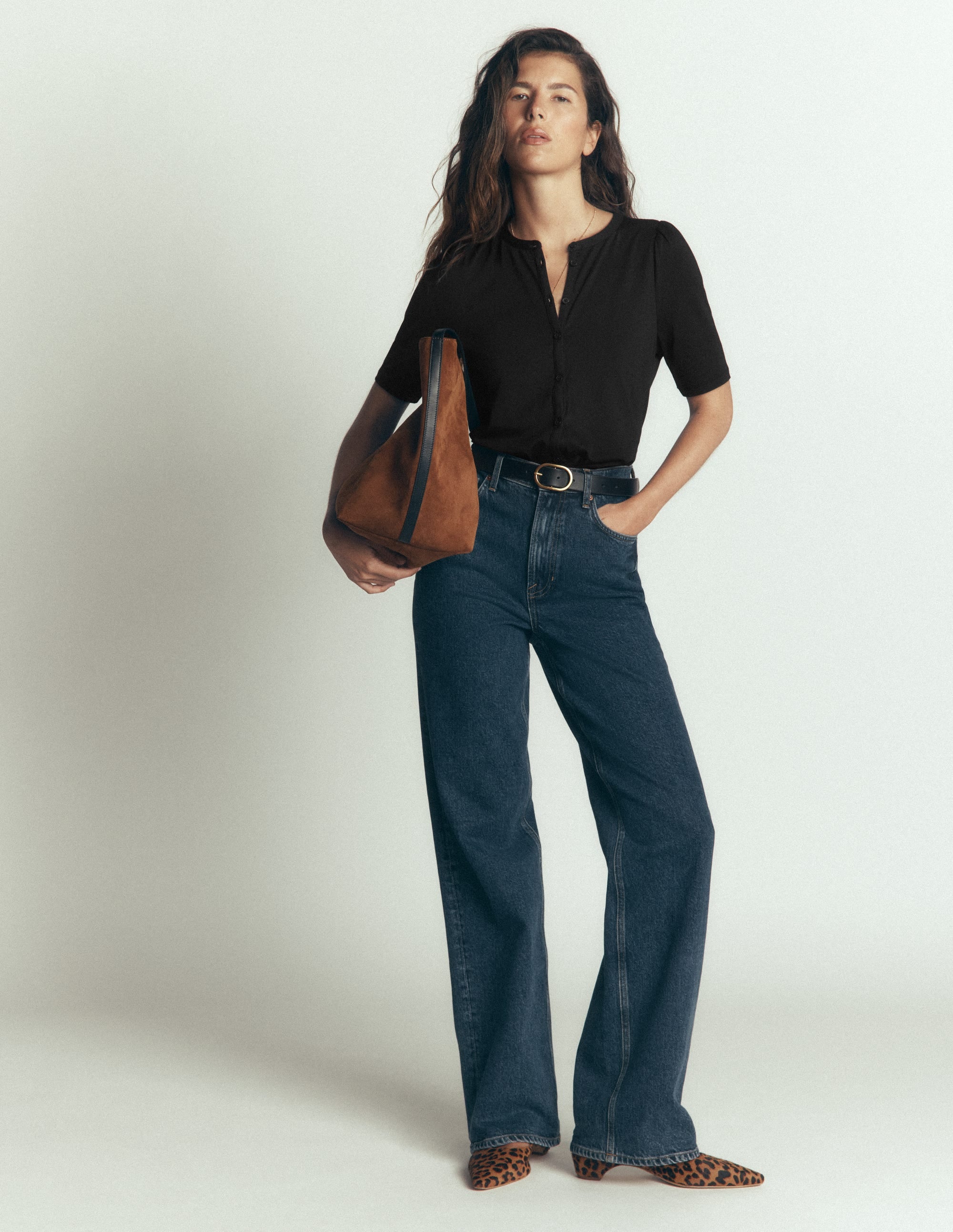 Supersoft Short Puff Shirt-Black - Image 4
