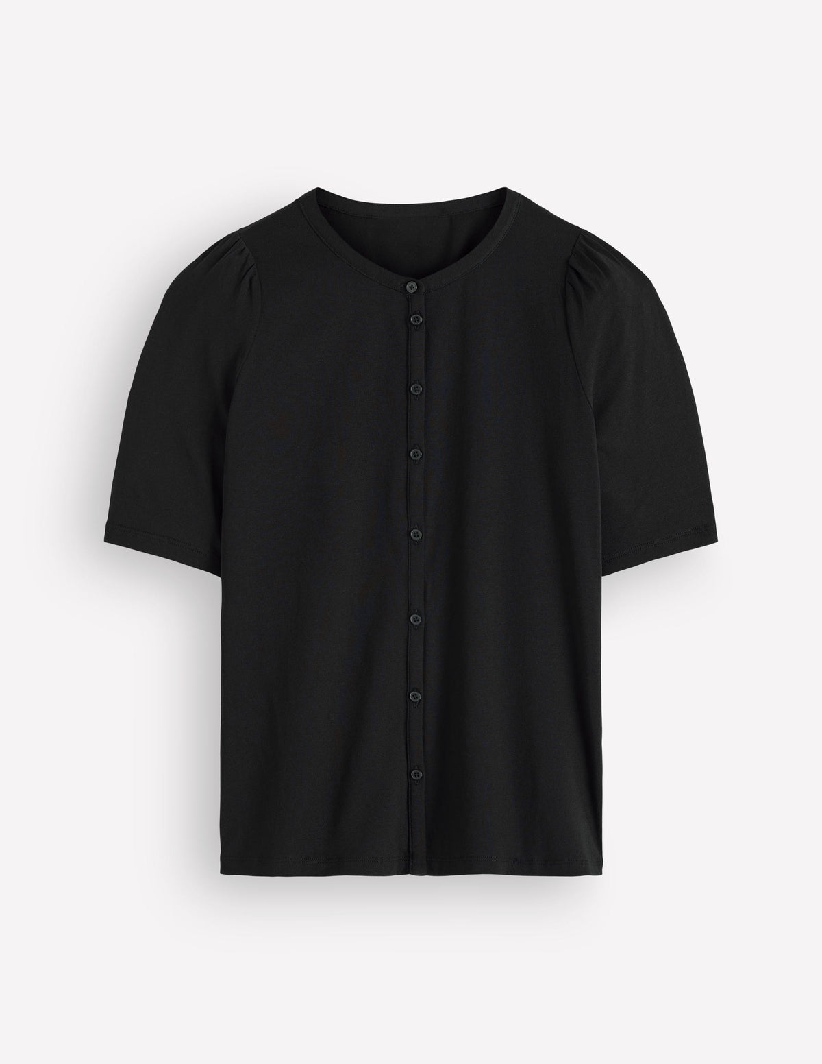 Supersoft Short Puff Shirt-Black-6