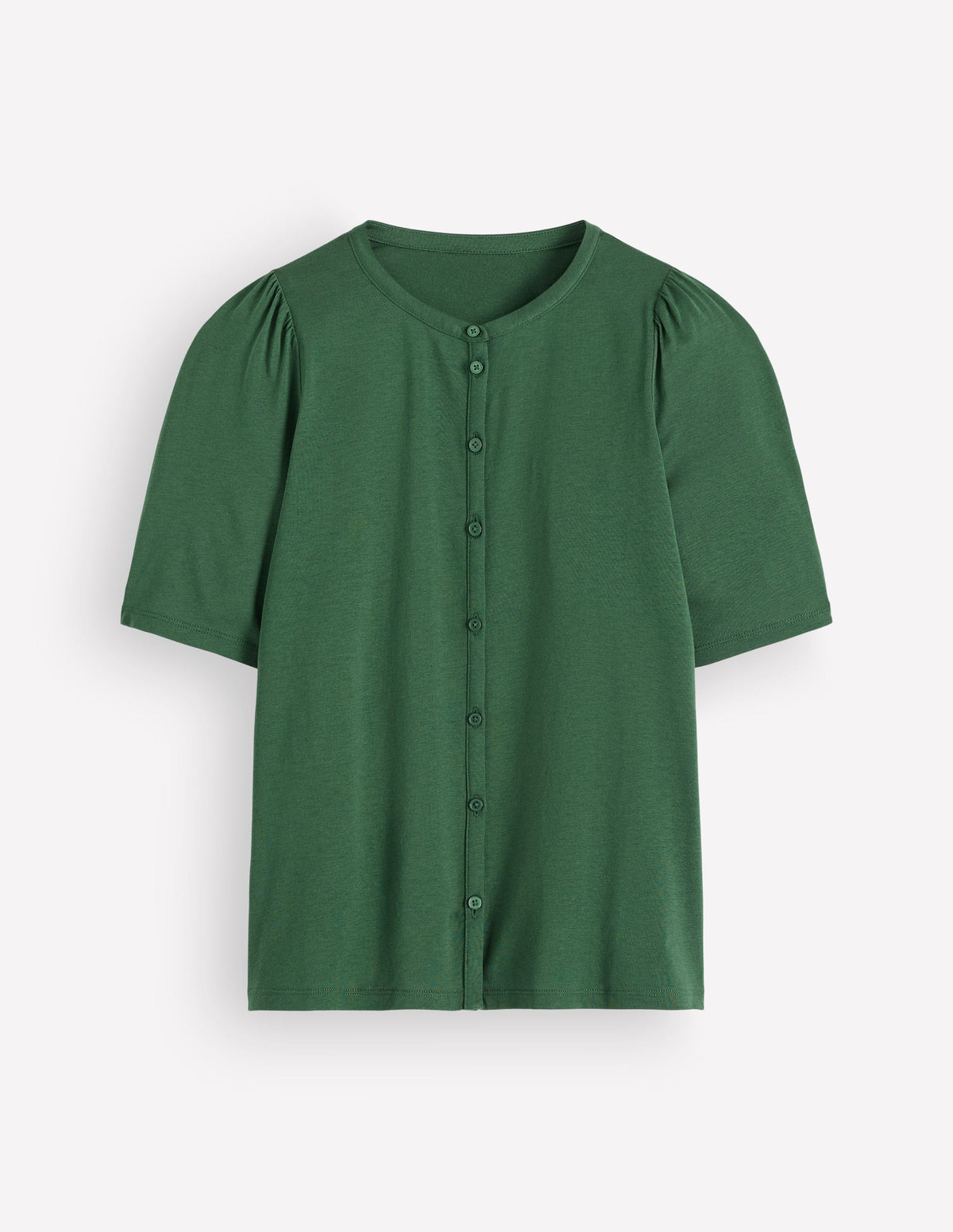 Supersoft Short Puff Shirt-Hunter Green-8