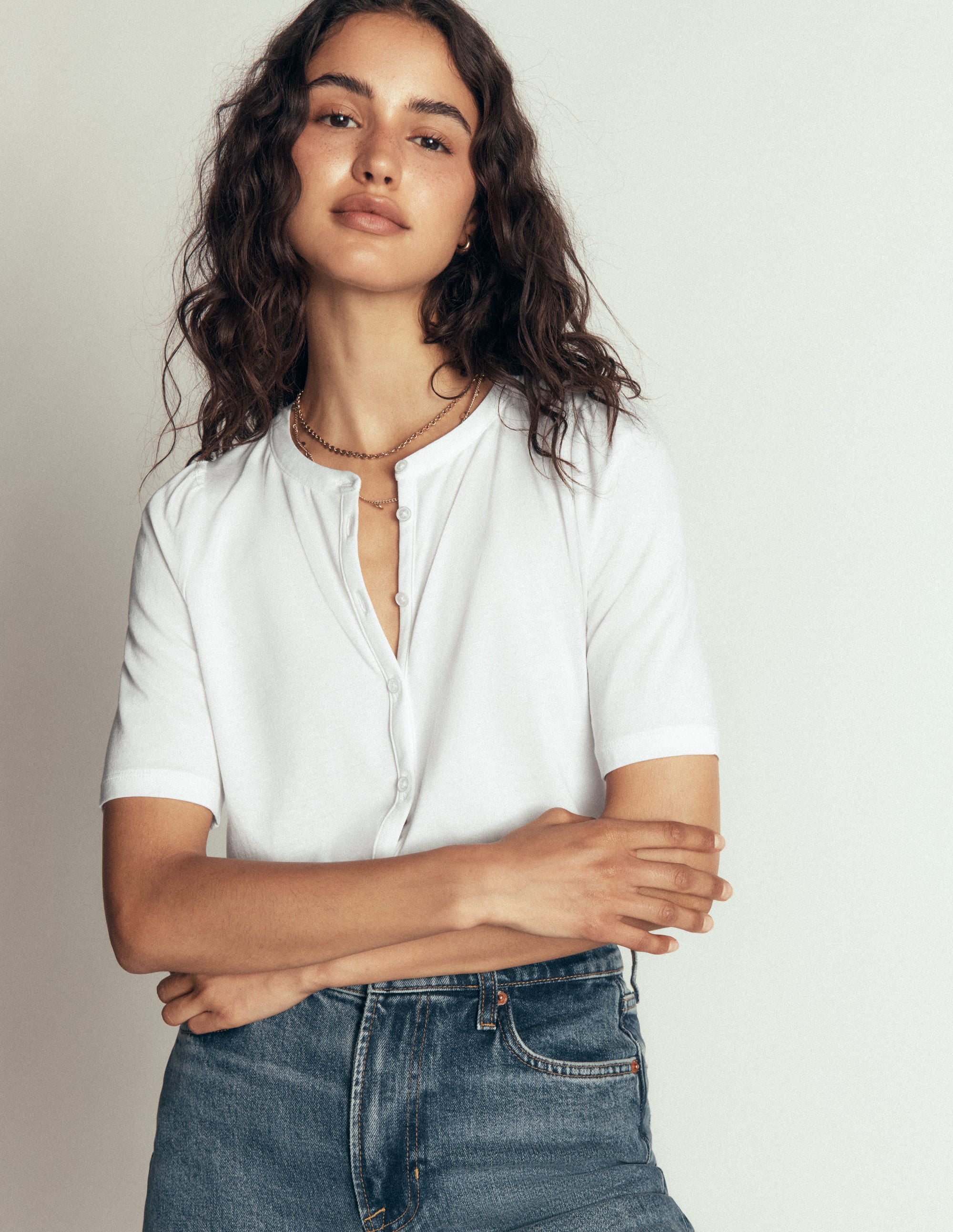 Supersoft Short Puff Shirt-white - Image 1