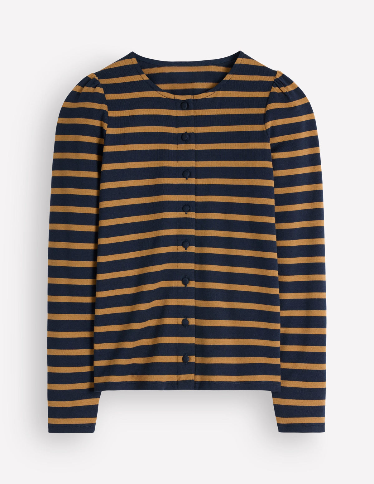 Iris Puff Sleeve Mariner-Navy, Dijon Stripe-6