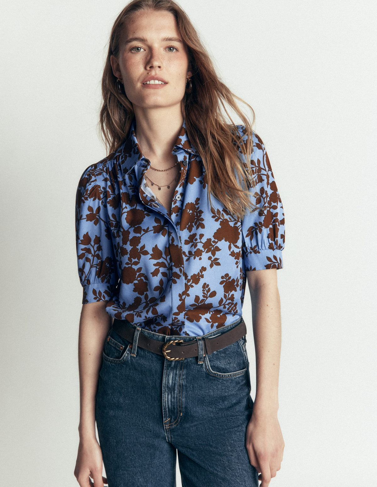 Penelope Viscose Top-Forget Me Not, Bouquet Breeze - Image 3