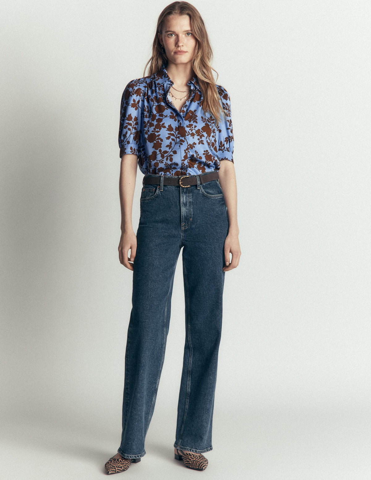 Penelope Viscose Top-Forget Me Not, Bouquet Breeze-4