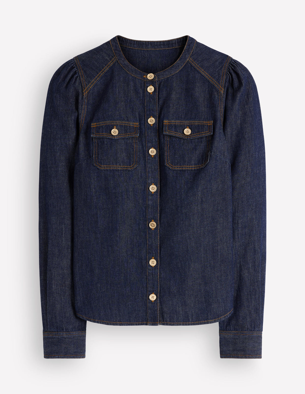 Thea Jeanshemd-Dunkles Indigo-5