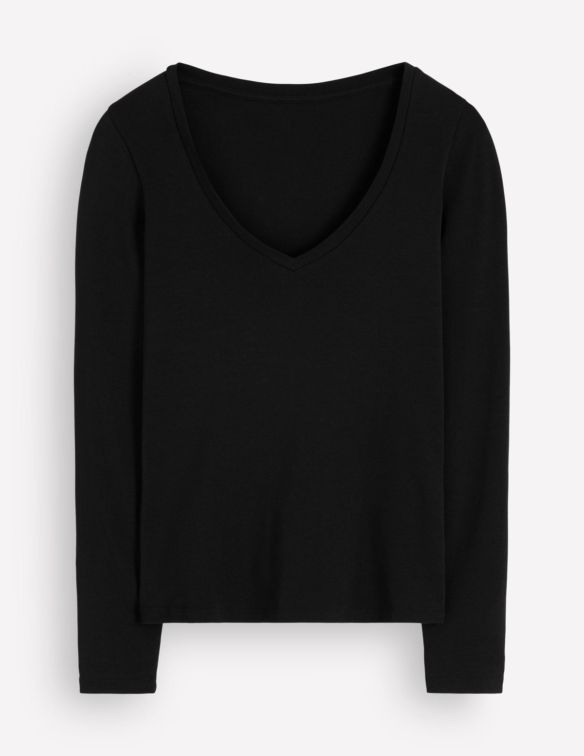 Annie Essential V Neck Top-Black - Image 6