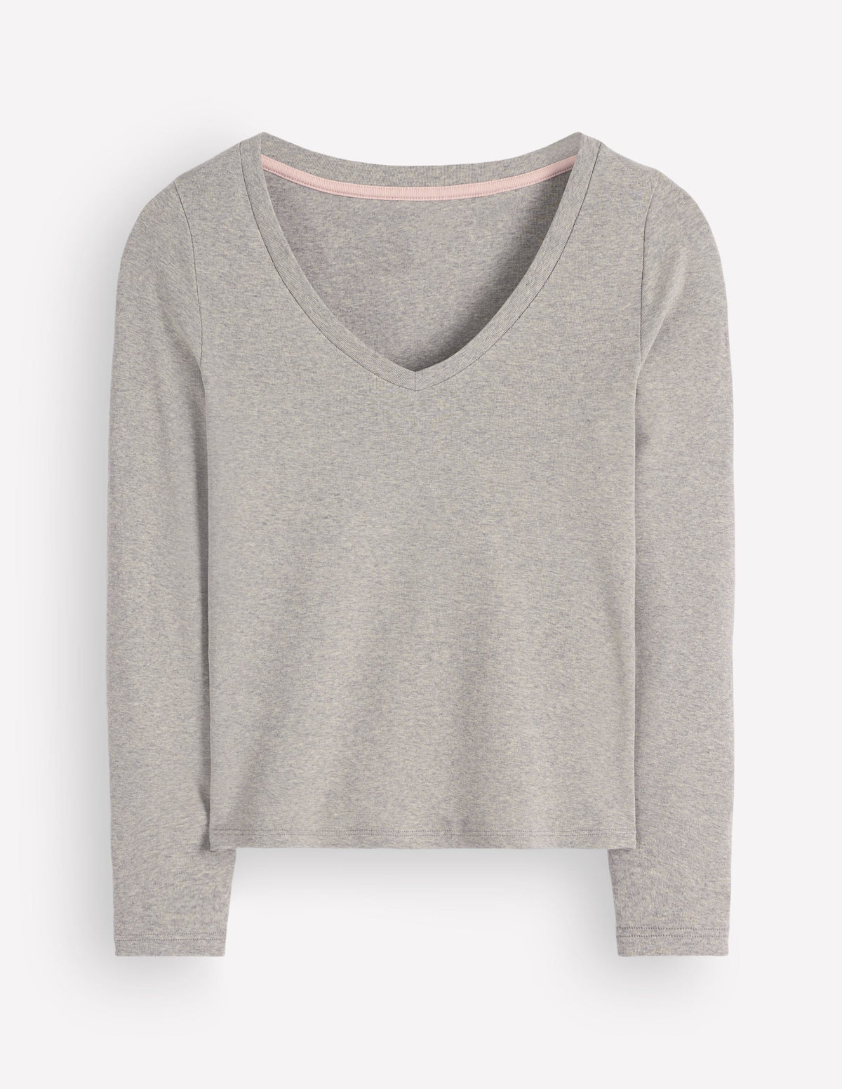 Top essentiel Annie à col V-Gris chiné - Image 5