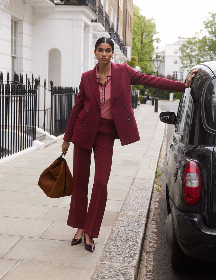 Keswick Zweireihiger Blazer-Dunkelviolett