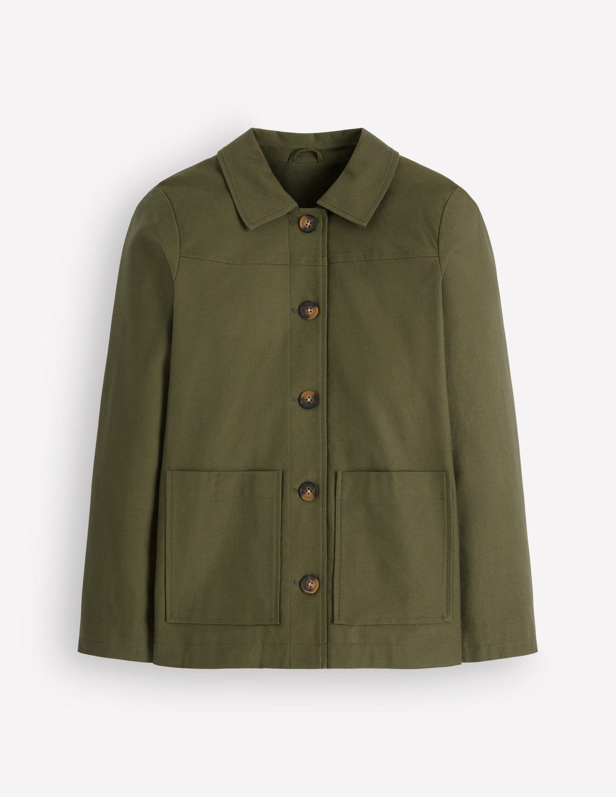 Fife Arbeitsjacke aus Baumwolle-Khaki Verziert-7