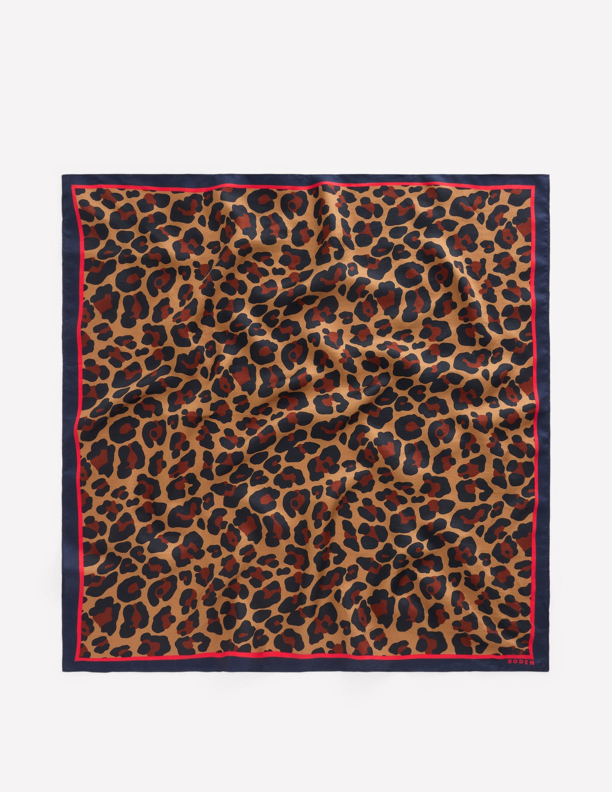 Elisabeth Quadratischer Seidenschal-Bunt, Gepard-Pop-4