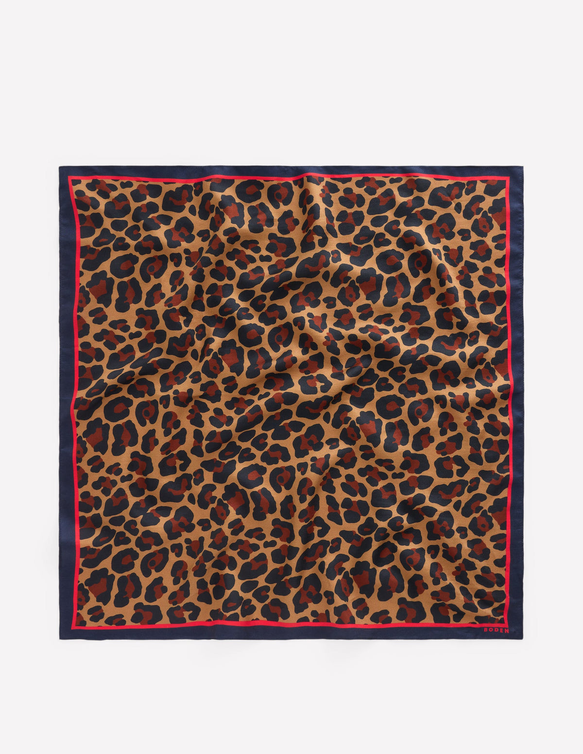 Elisabeth Quadratischer Seidenschal-Bunt, Gepard-Pop - Image 4