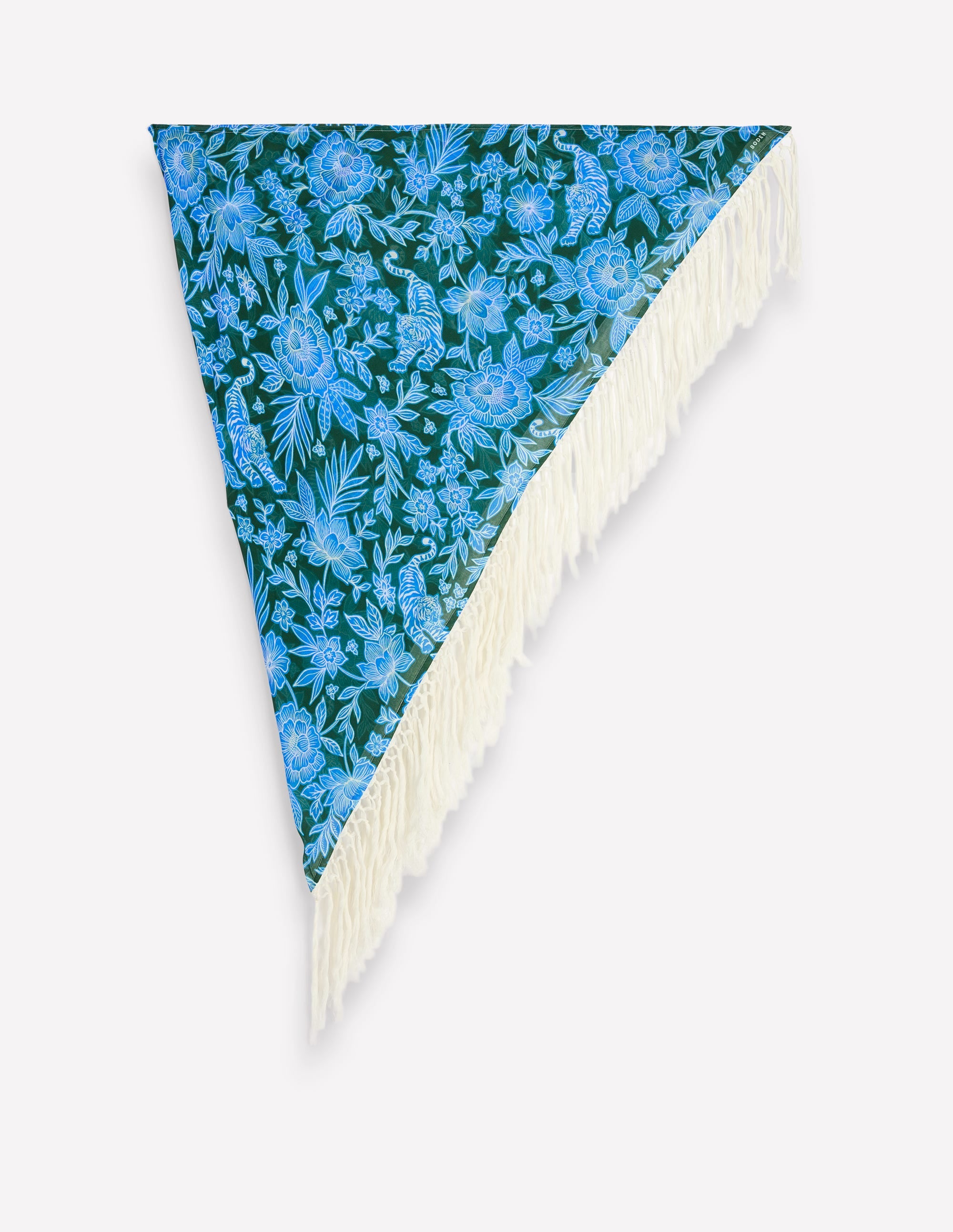 Sarong mit Quasten-Dunkelgrün, Tiger Paradies - Image 4