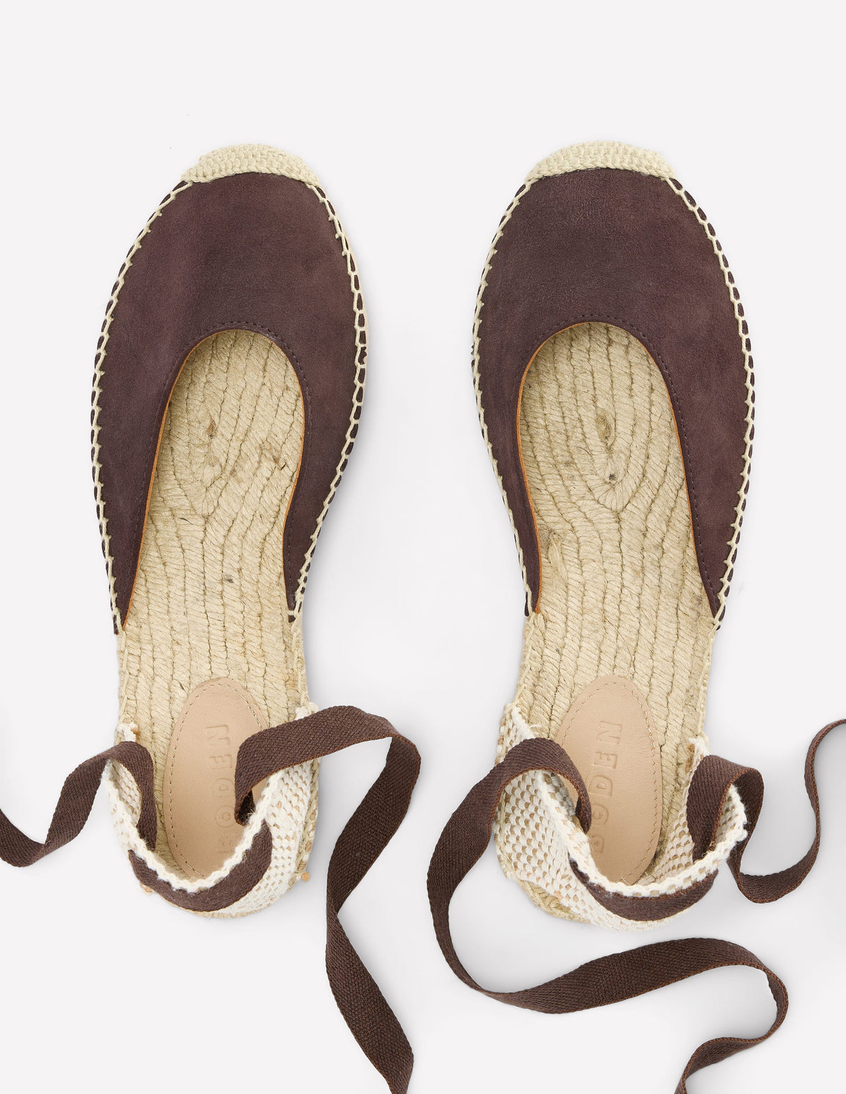 Cassie Flache Espadrilles-Bitterschokolade-5
