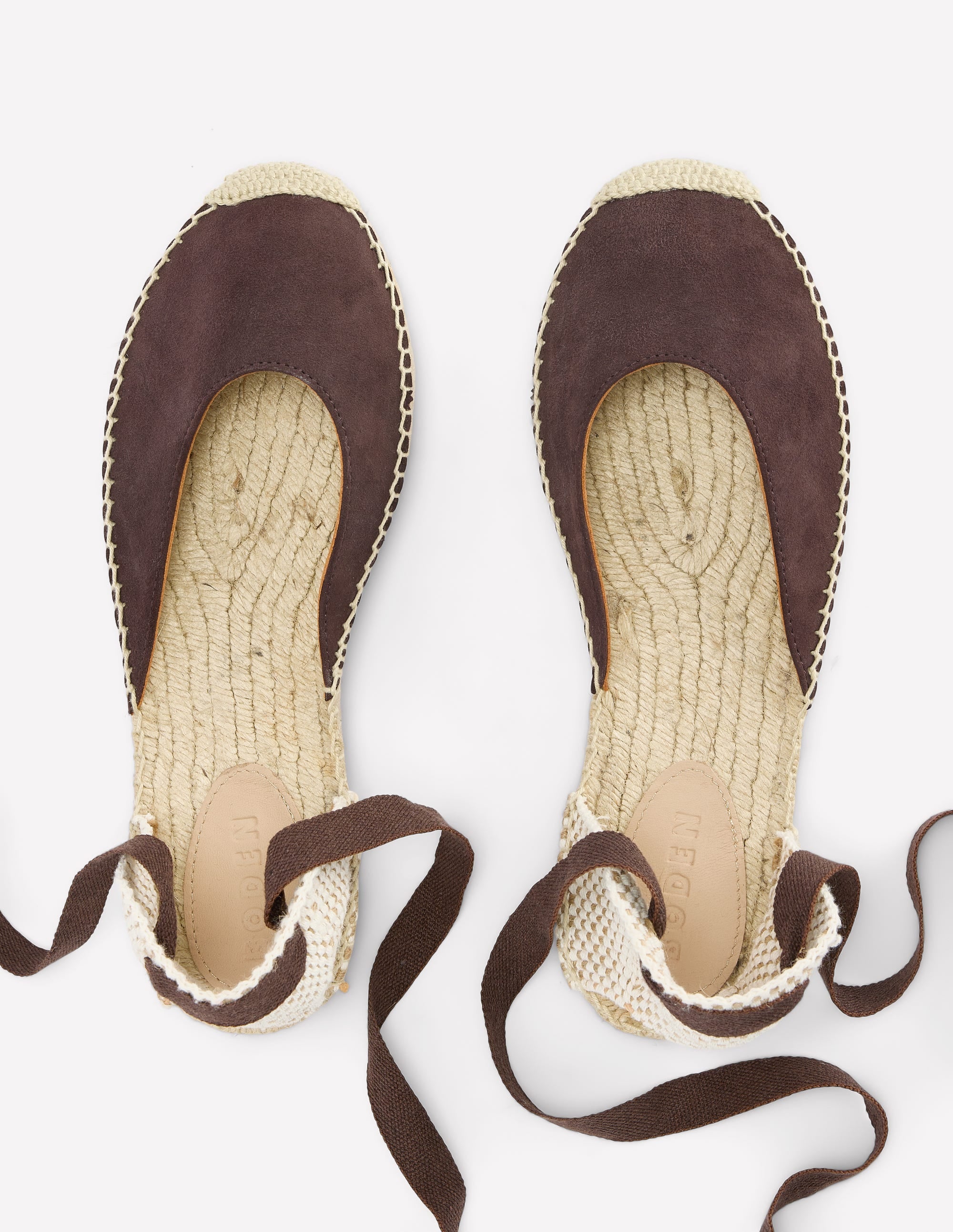 Cassie Flache Espadrilles-Bitterschokolade - Image 5