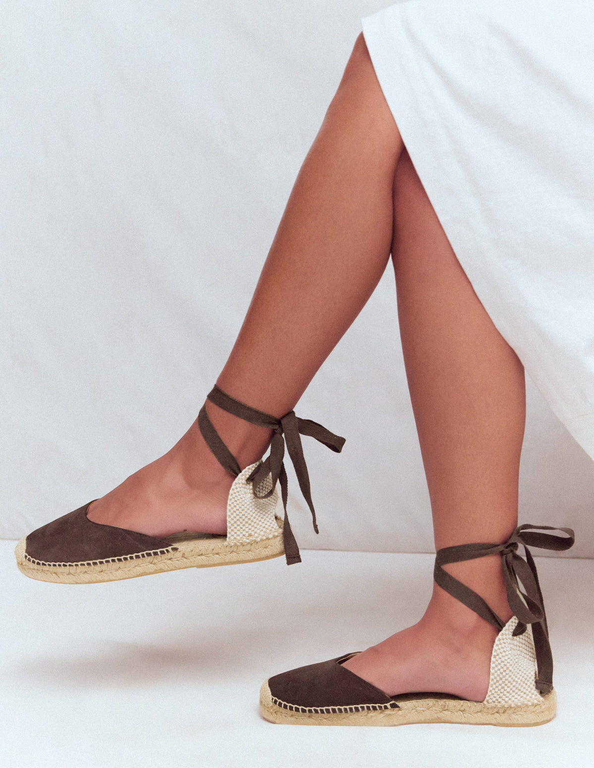 Cassie Flache Espadrilles-Bitterschokolade - Image 2