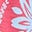 Robe longue Elodie en jersey-Blush cerise, motif Tropical Forest