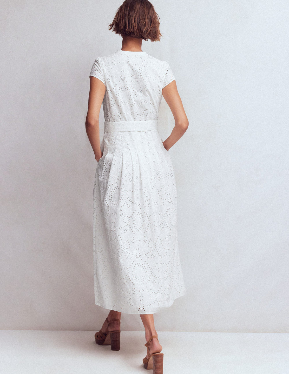 Arabella Cotton Maxi Dress-White Broderie-3