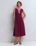 May Jersey Midi Dress-Deep Wisteria