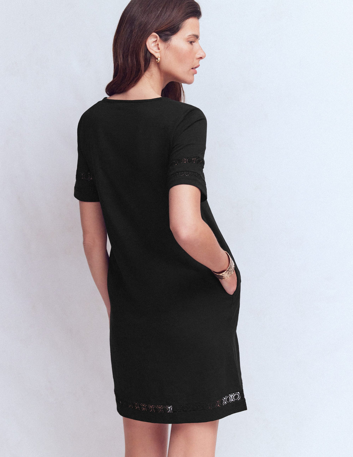 Hattie T-Shirt-Kleid aus Jersey-Schwarz - Image 3