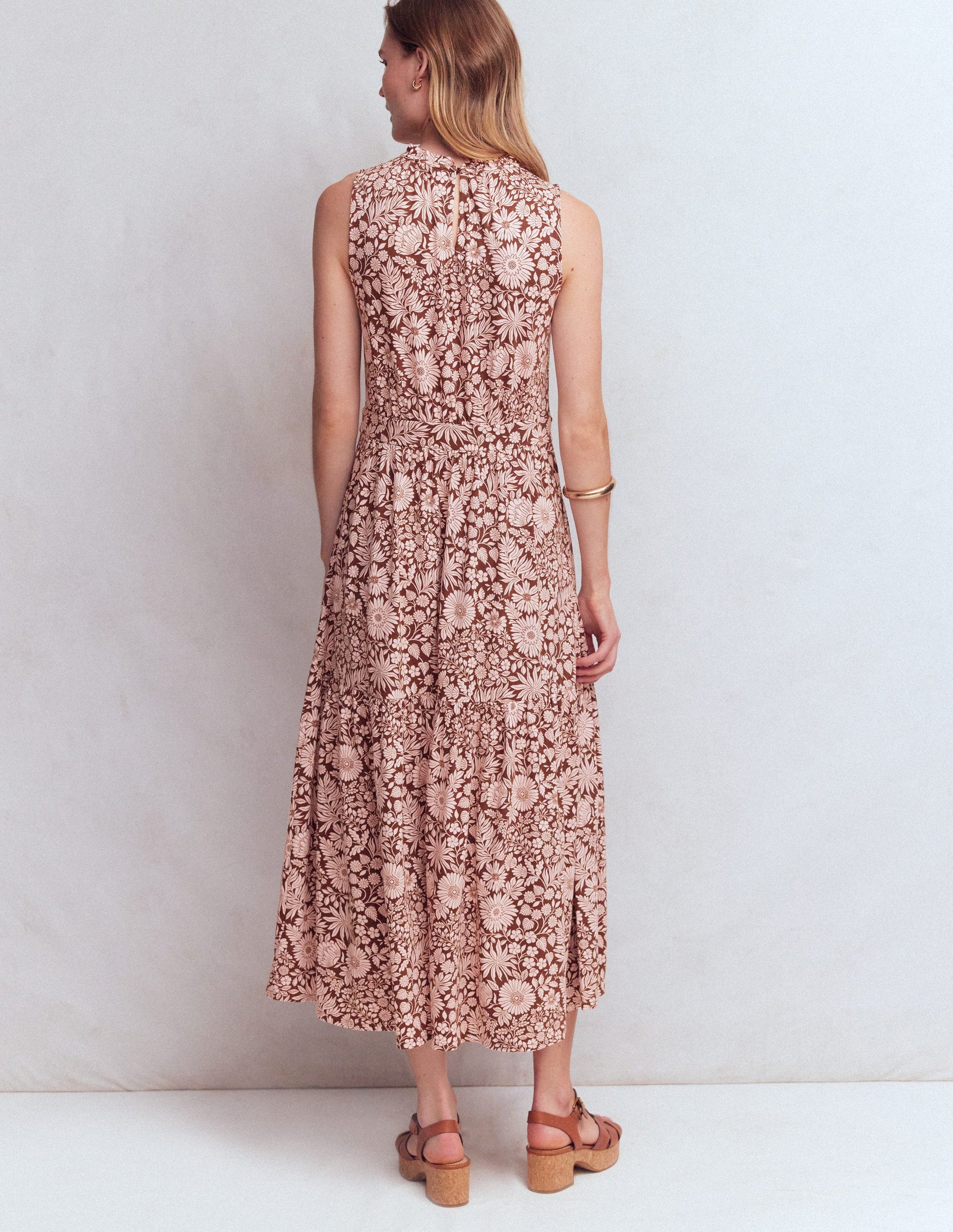 Camalie Jersey-Maxikleid-Umbra, Blühendes Blumenbeet-3