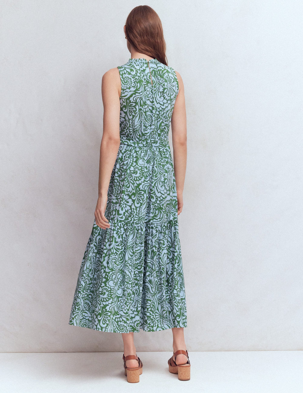 Camalie Jersey Maxi Dress-Green, Elaborate Gardenia-3