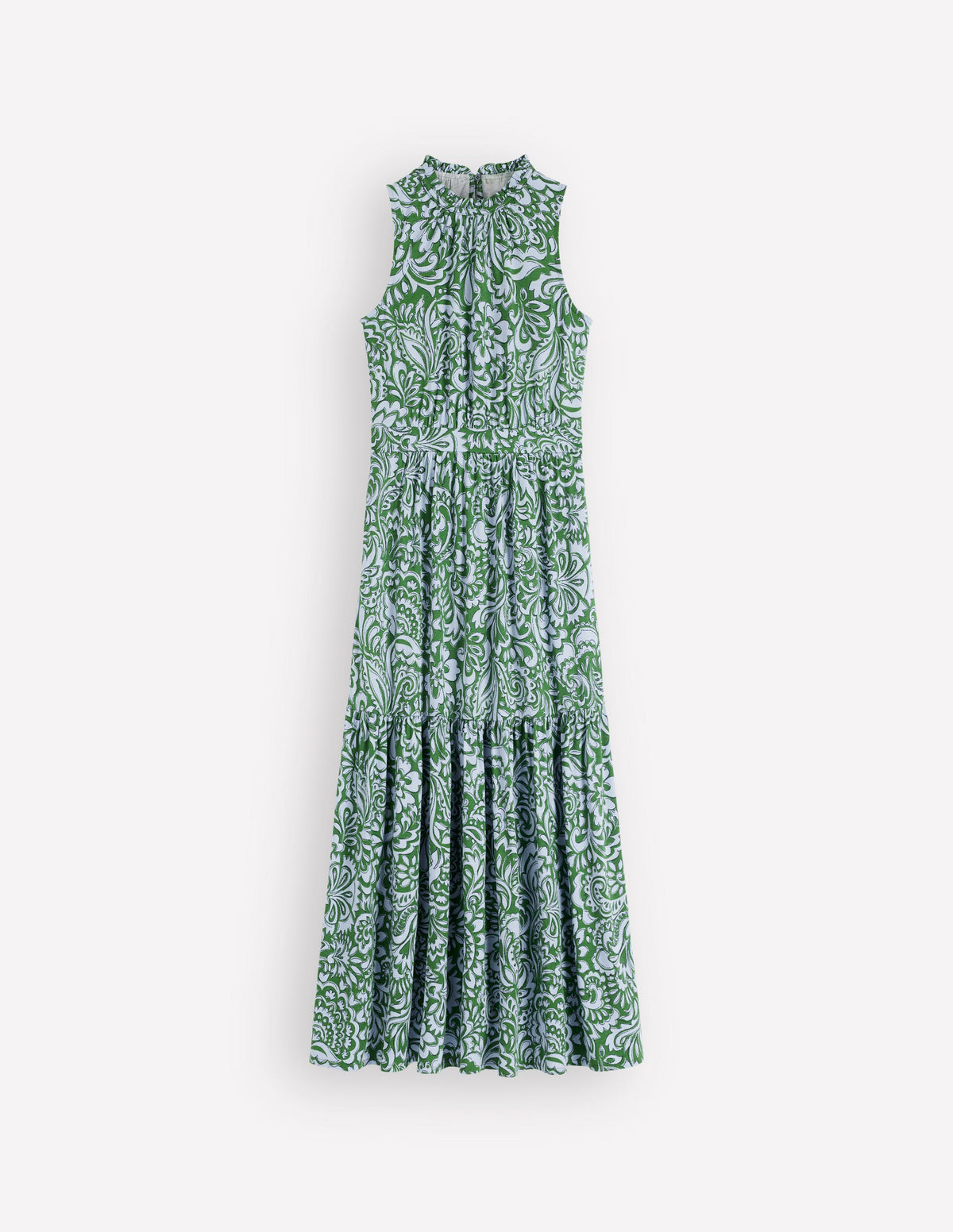 Camalie Jersey Maxi Dress-Green, Elaborate Gardenia-5