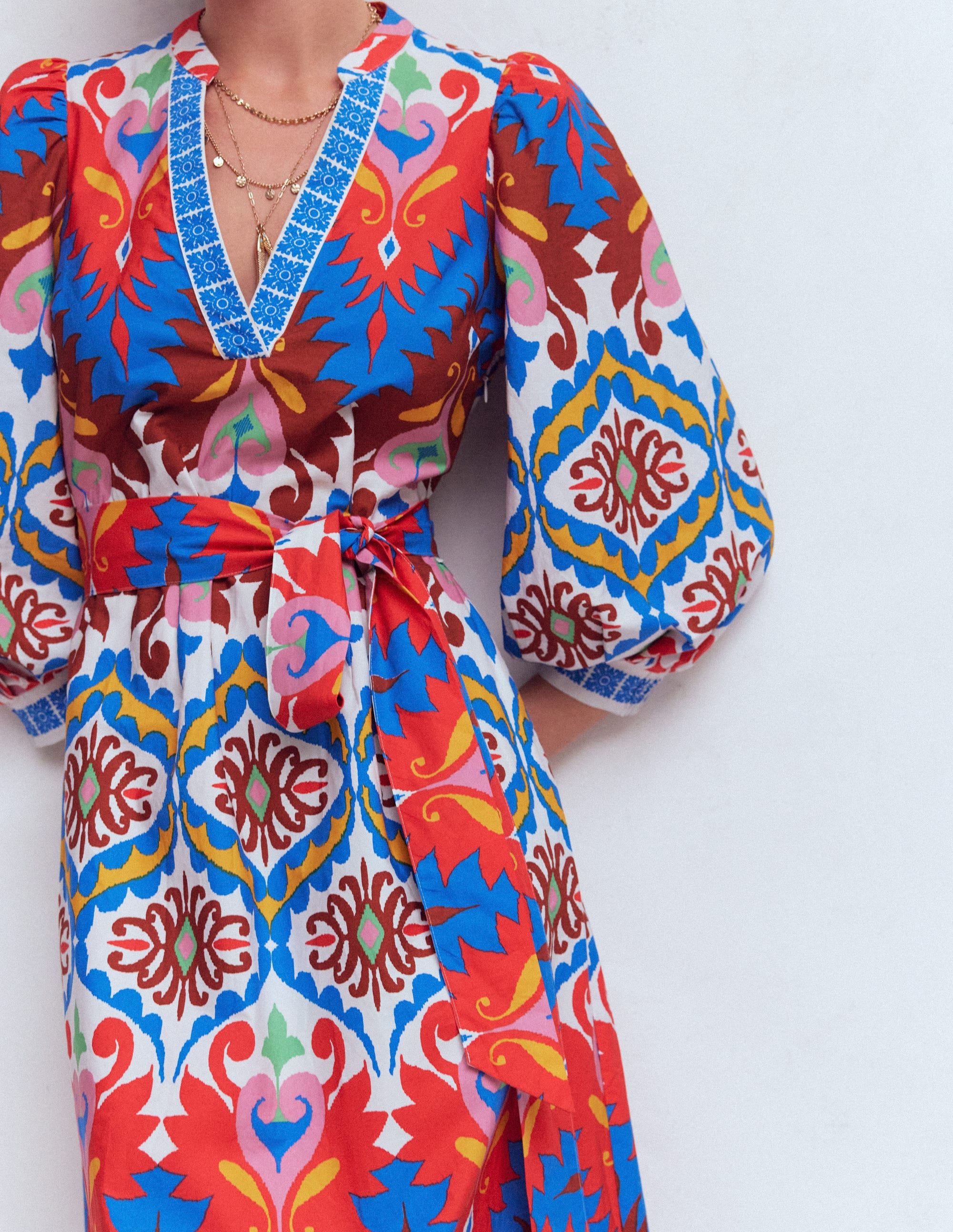 Robe Octavia en coton-Motif Ikat Dream multi - Image 2