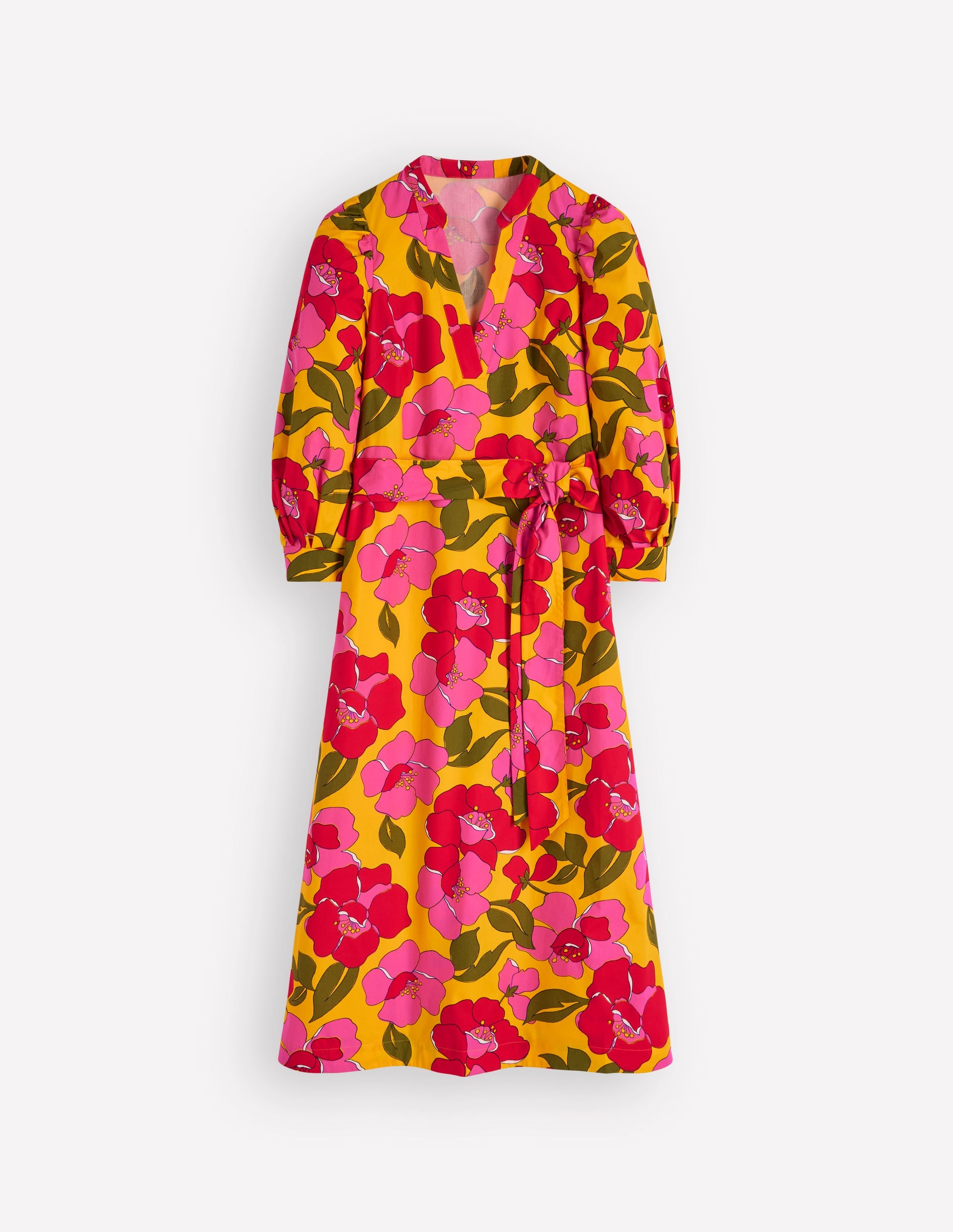 Octavia Baumwollkleid-Gelb, Strahlende Blüte - Image 8