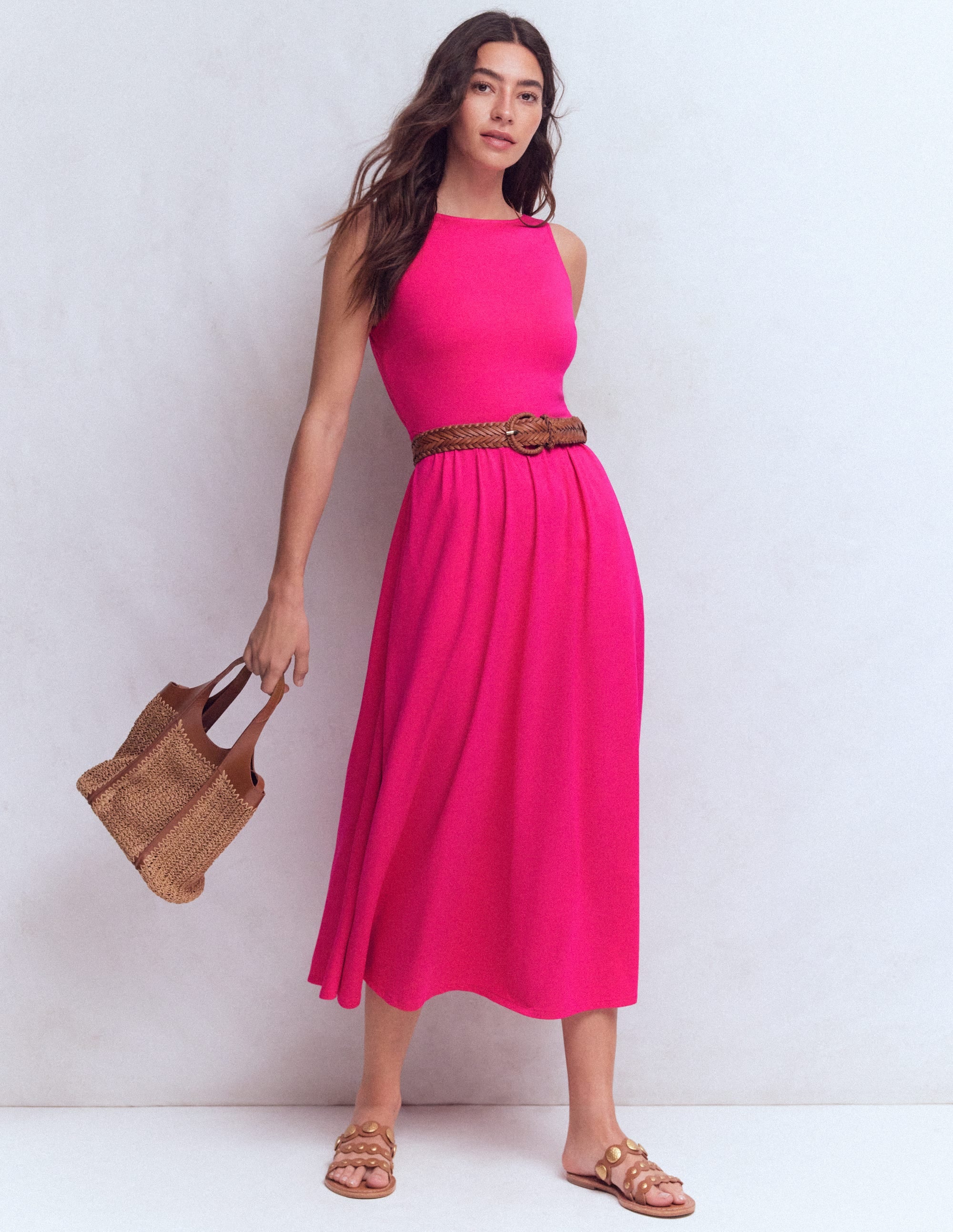 Saoirse Kleid mit gesmokter Rückenpartie-Hellrosa - Image 1