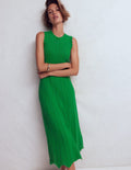 Stella Maxi-Häkelkleid-Kleeblattgrün