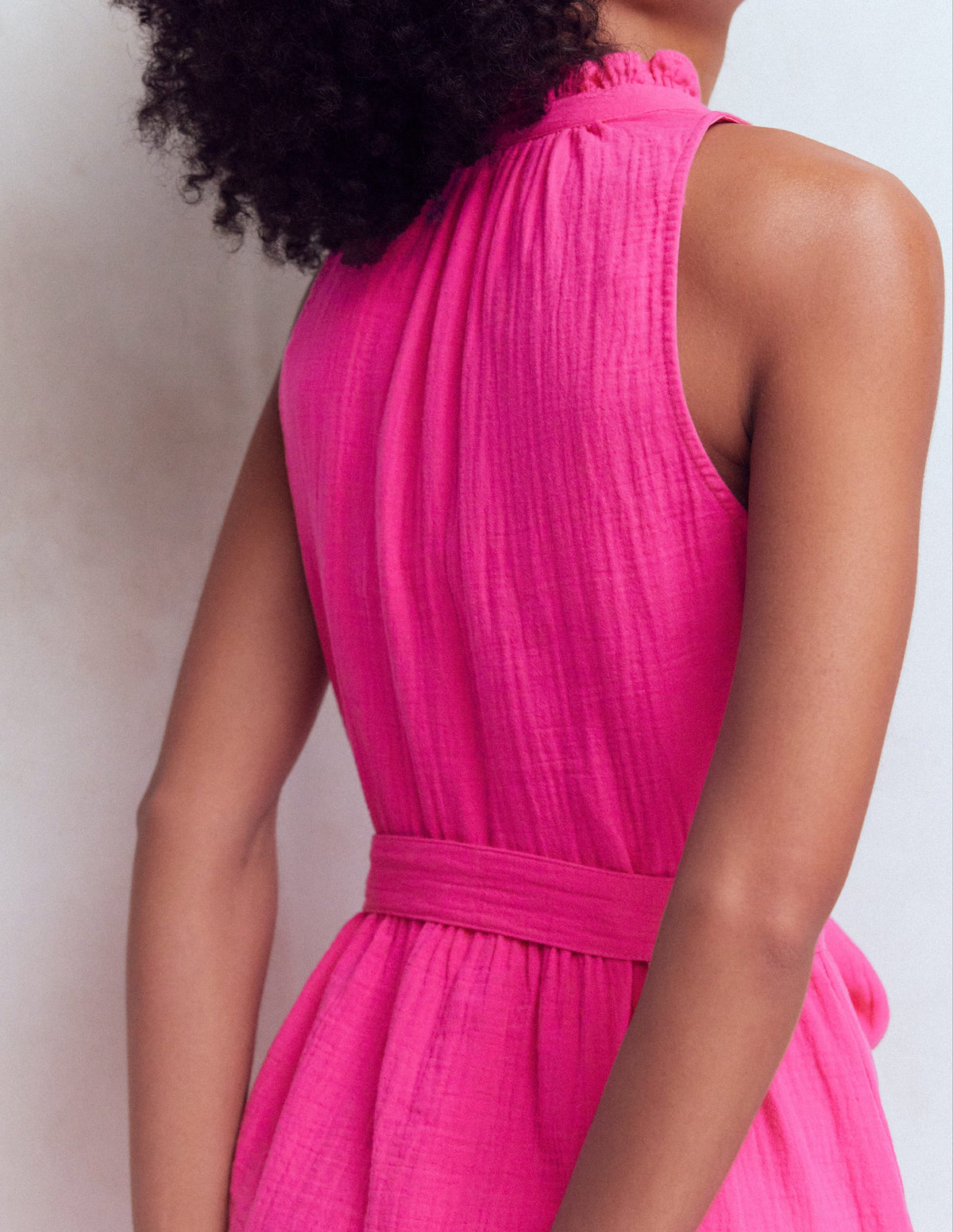 Viv Kurzes Doppeltuch-Kleid-Rosarot - Image 2