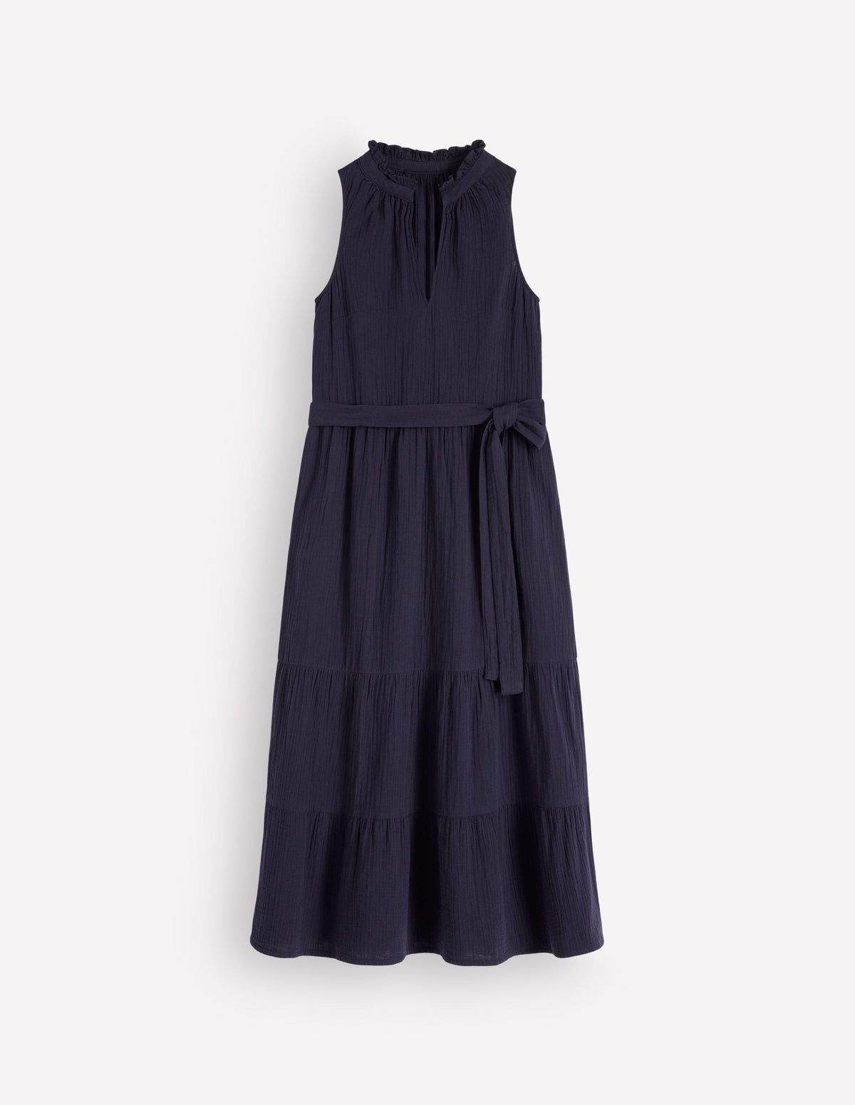 Viv Doppeltuch-Maxikleid-Marineblau-6