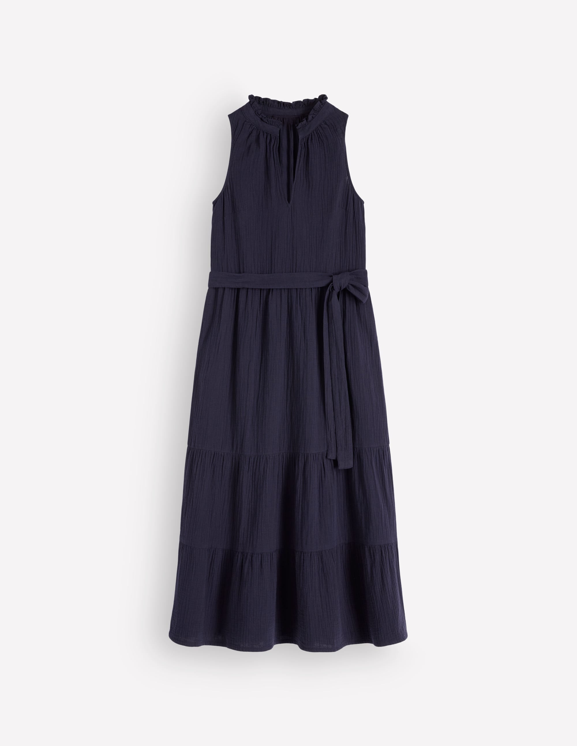 Viv Doppeltuch-Maxikleid-Marineblau - Image 6