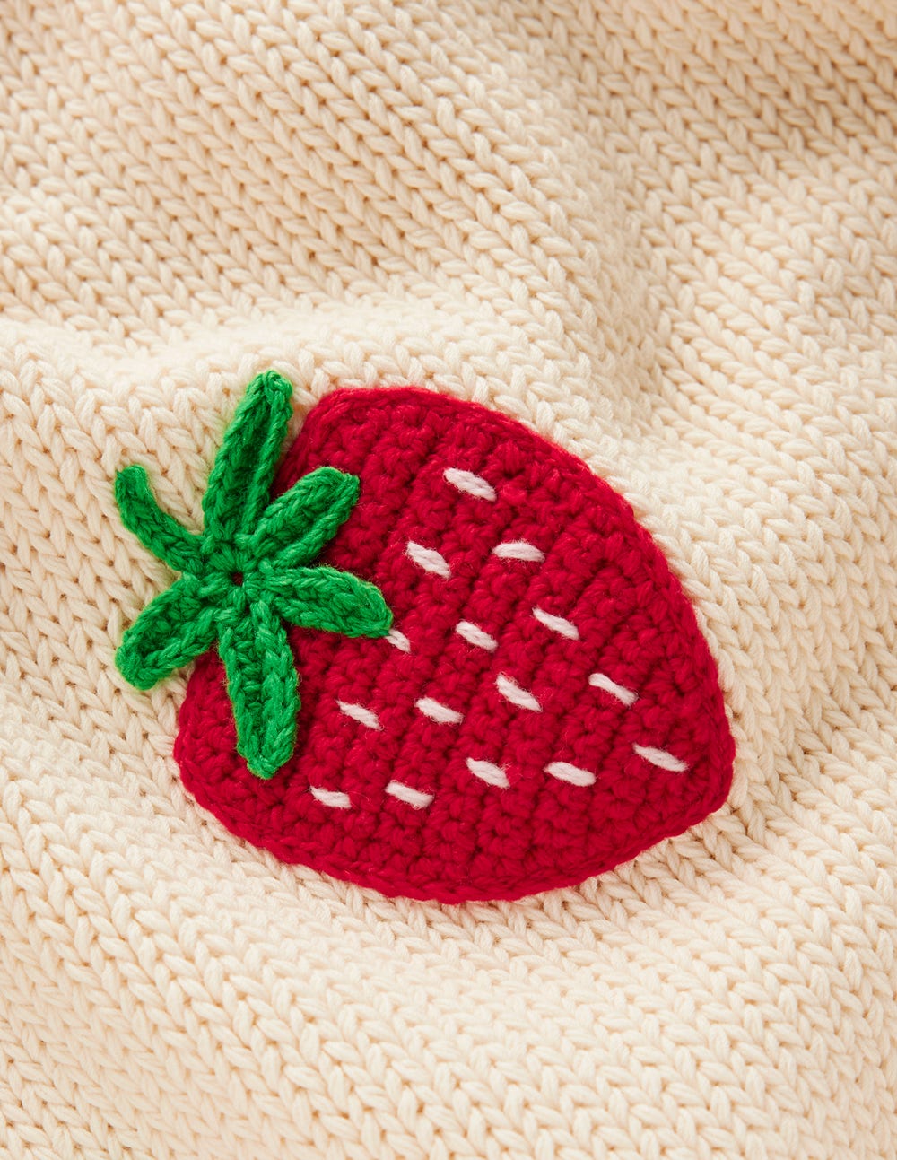 Margot T-Shirt mit Puffärmeln-Warmes Naturweiß Erdbeere-9