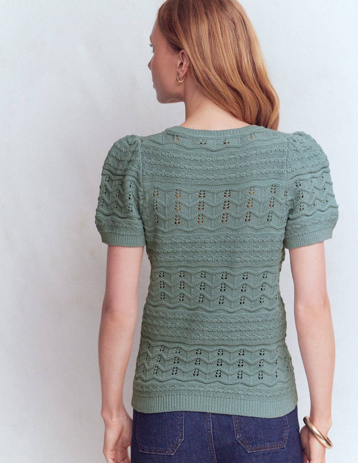 Monica Strick-T-Shirt-Blau - Image 3