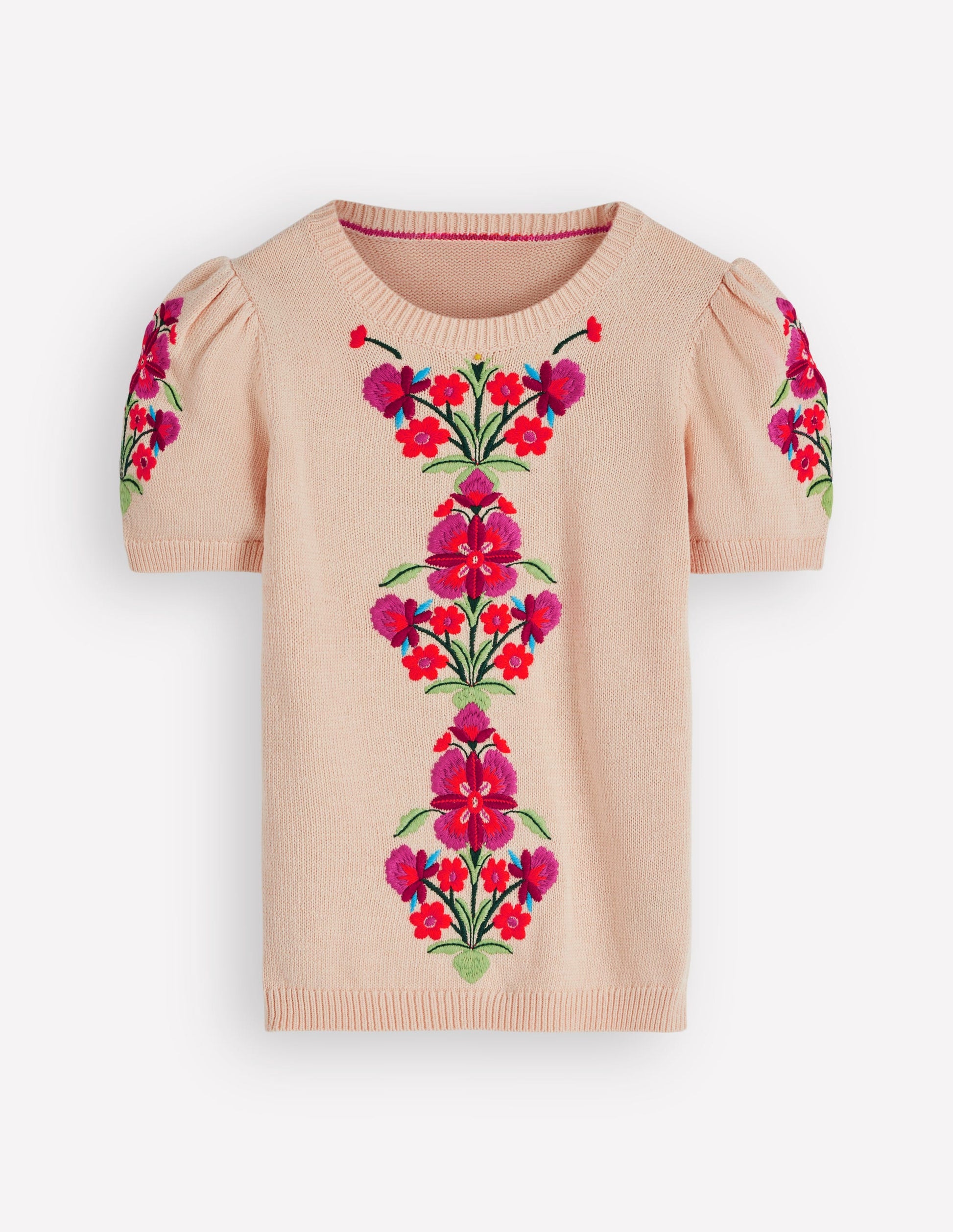 Monica Knitted T-Shirt-Ivory-5
