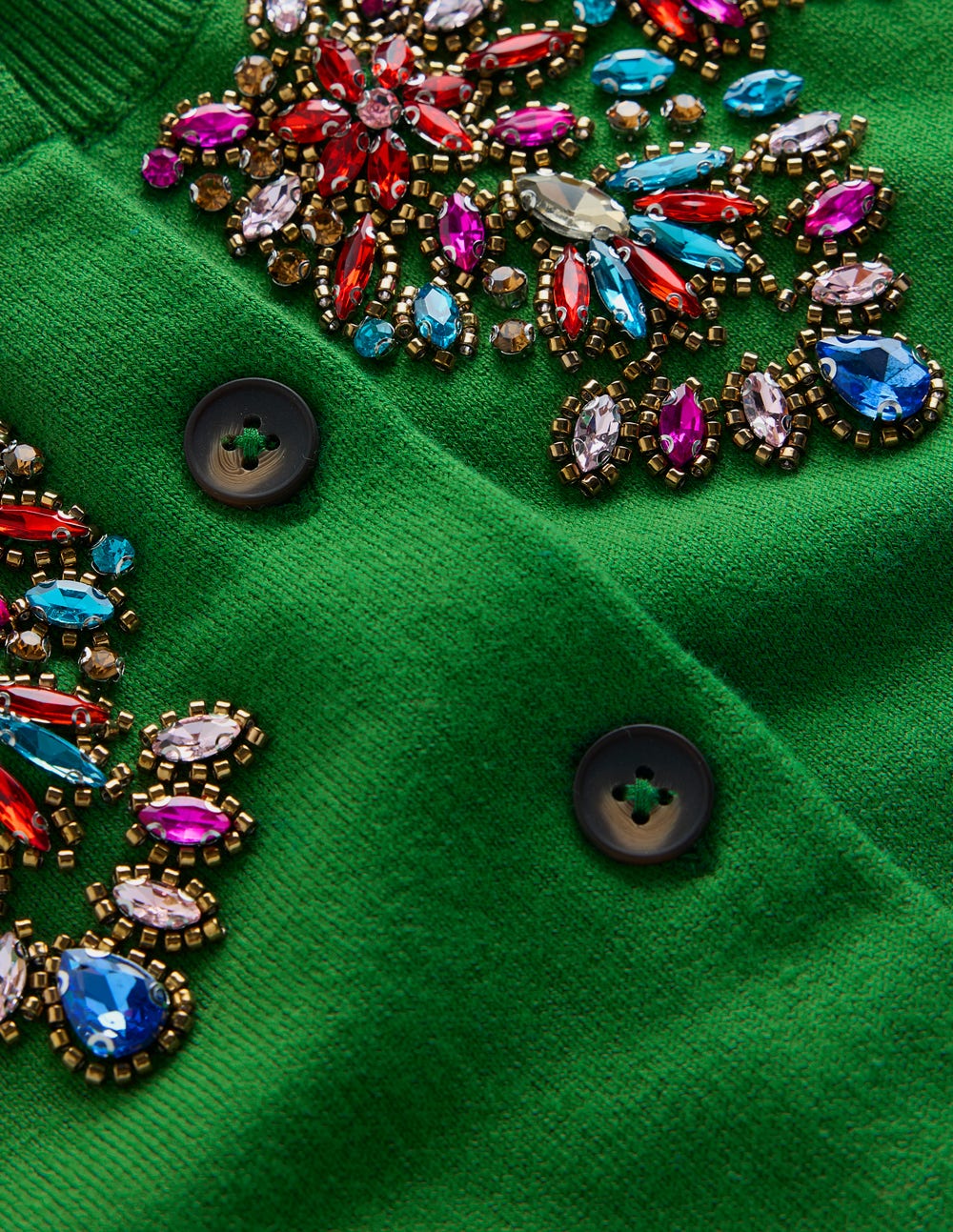 Cardigan Nadia ornementé-VERT - Image 6