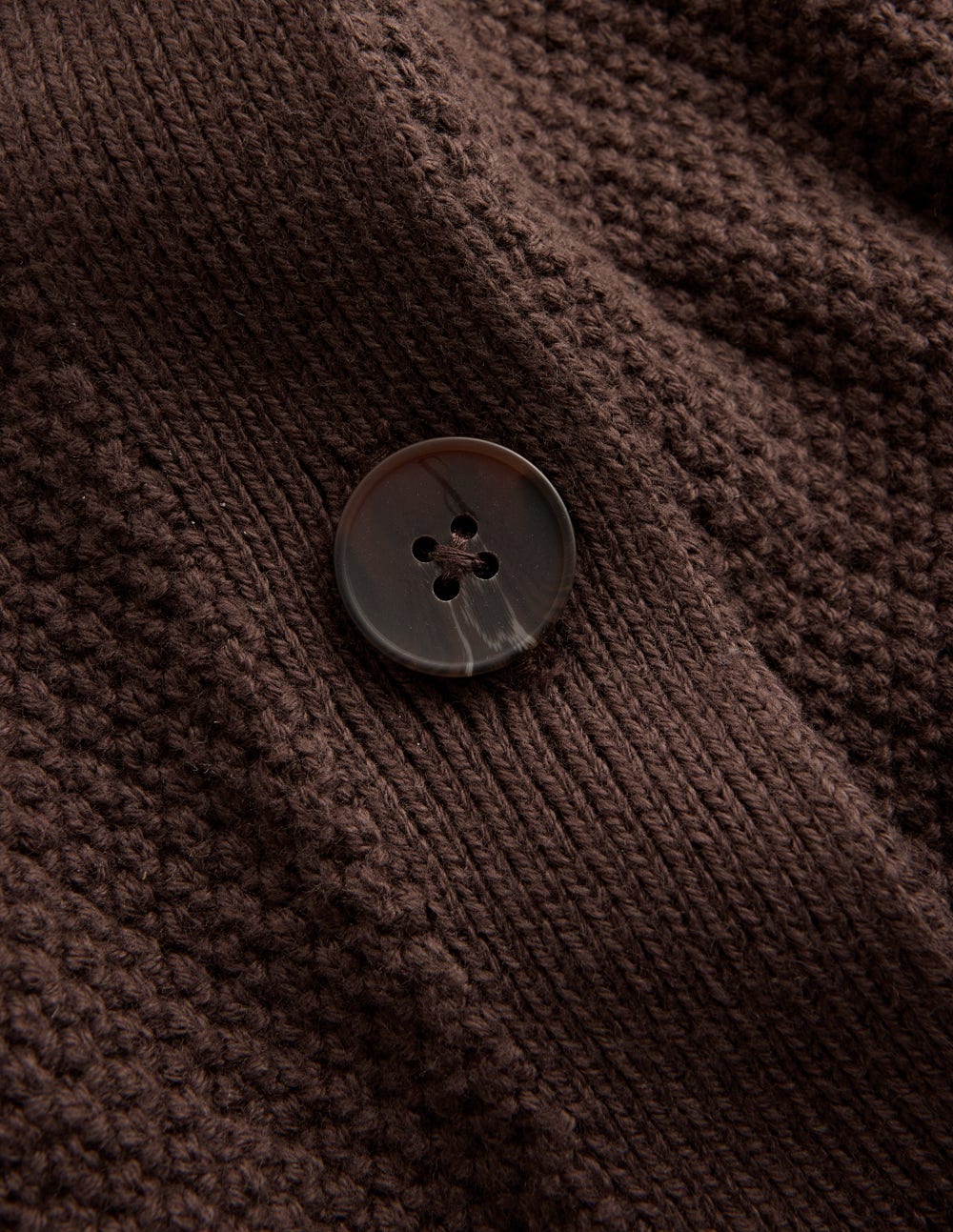 Hayley Baumwollstrickjacke mit V-Ausschnitt-Espresso - Image 7