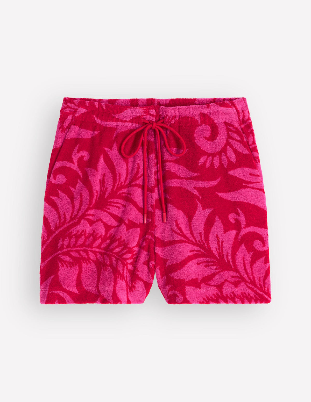 Islington Towelling Shorts-Salsa, Floral - Image 5