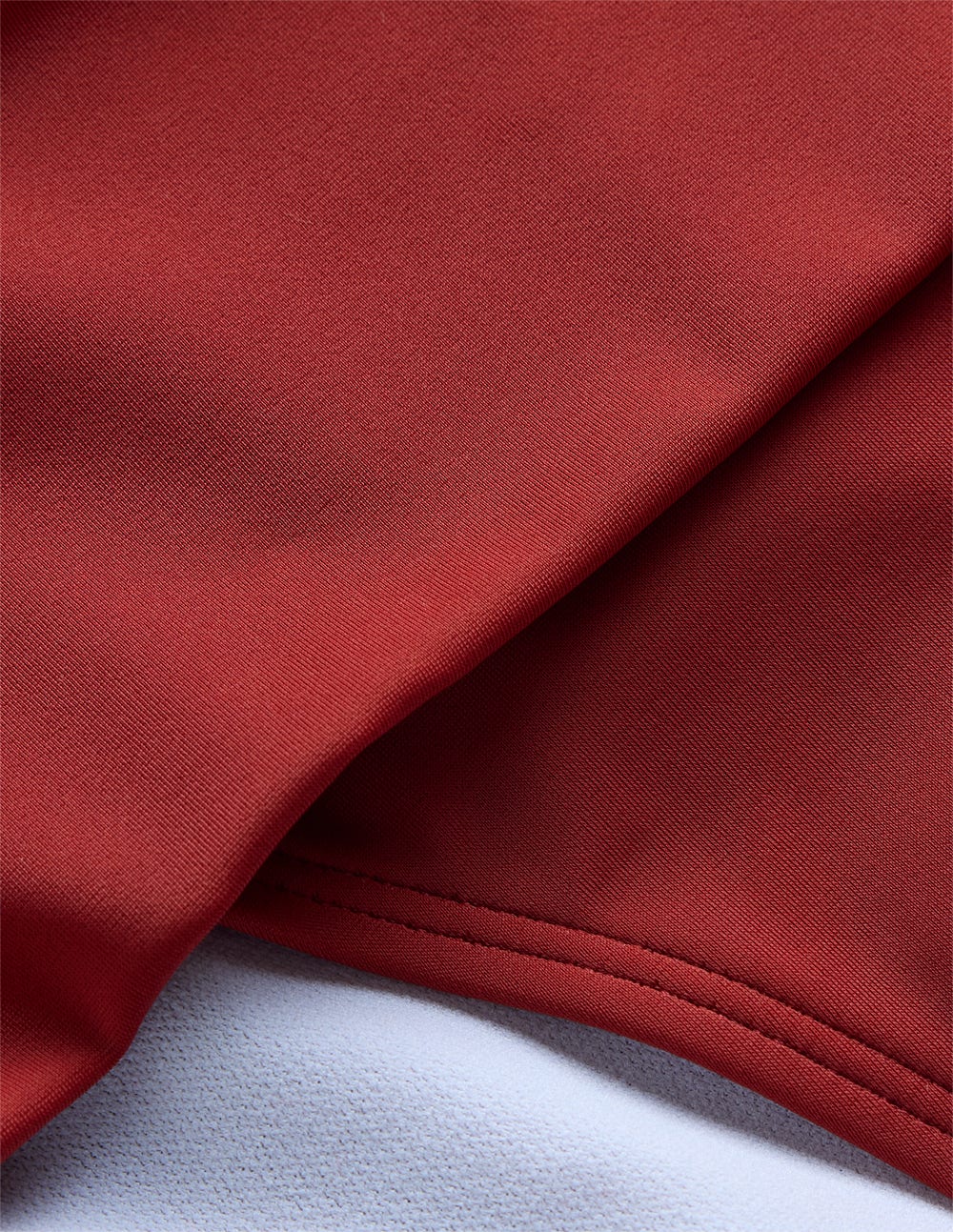 Klassische Bikinihose mit umgeschlagenem Bund-Paprikarot - Image 7